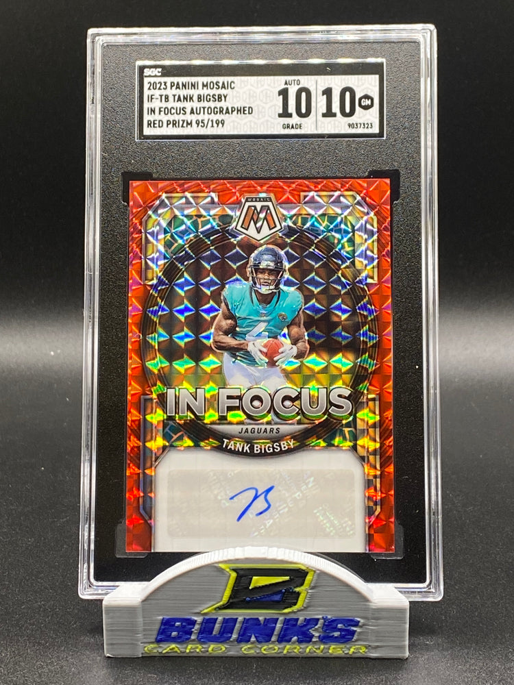 2023 Tank Bigsby AUTOGRAPHED Red Prizm 95/199 SGC 10|10