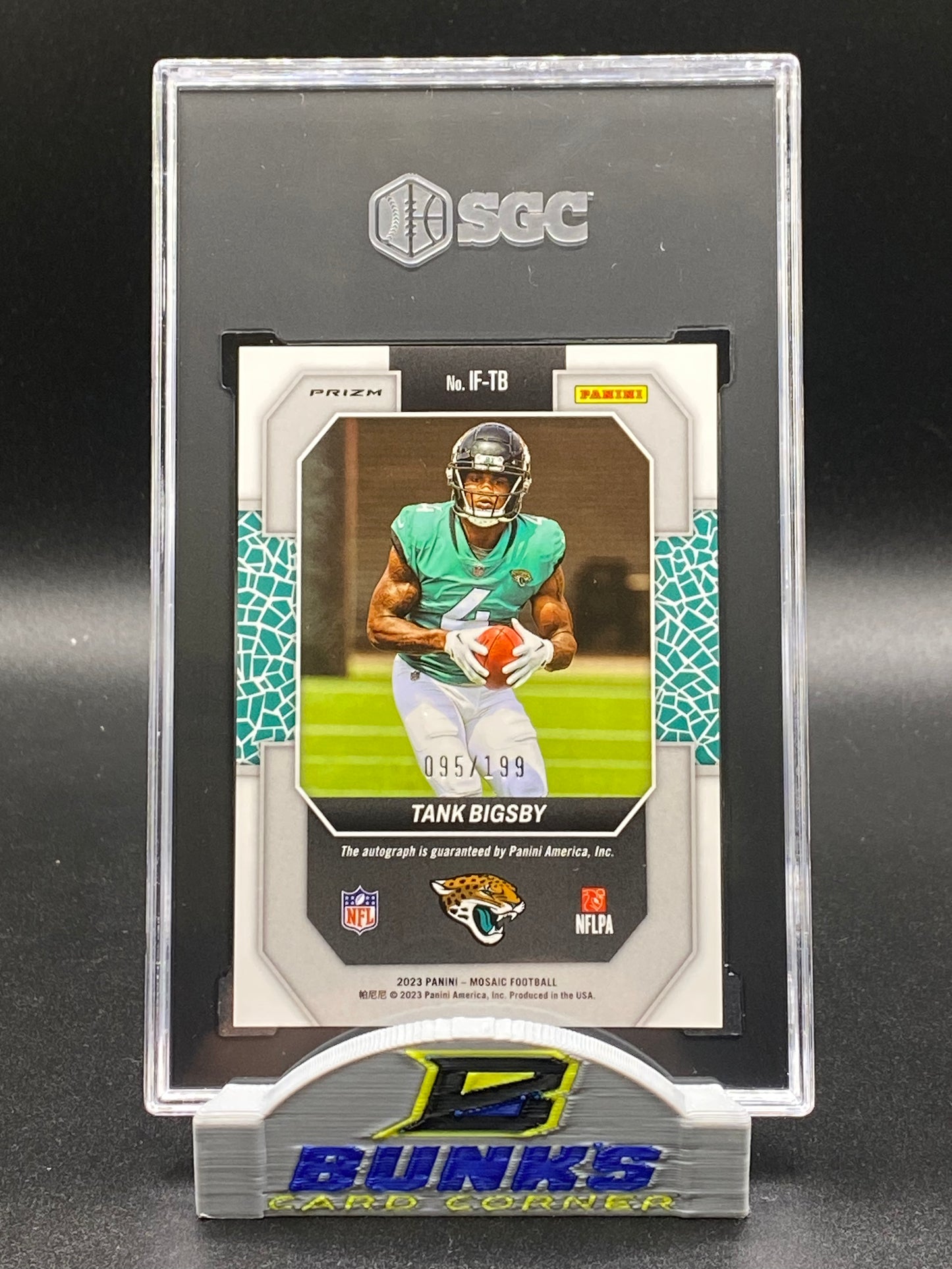 2023 Tank Bigsby AUTOGRAPHED Red Prizm 95/199 SGC 10|10 (Box 19)