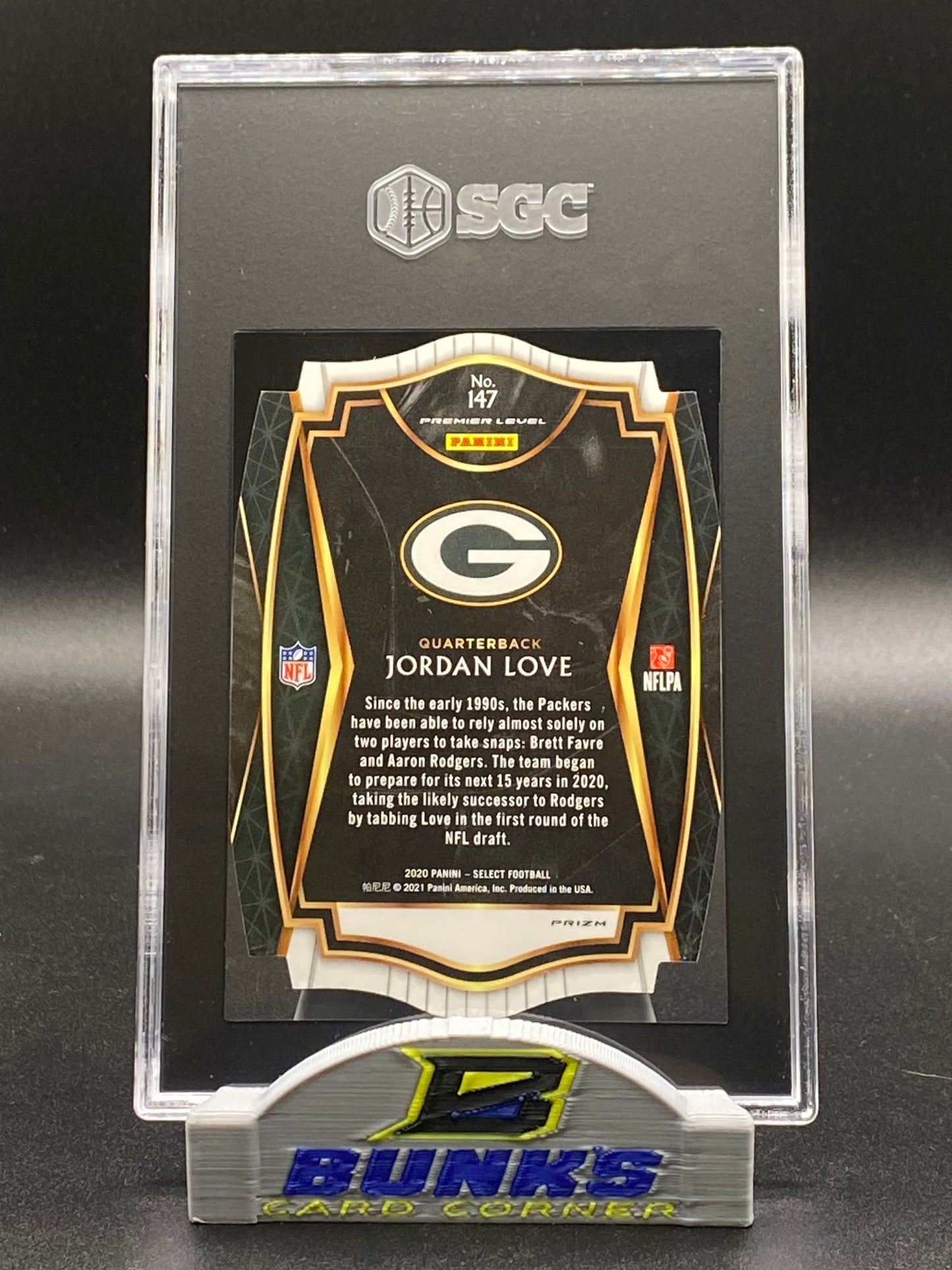 2020 Jordan Love Purple Die-Cut Prizm SGC 9.5 (Box 19)