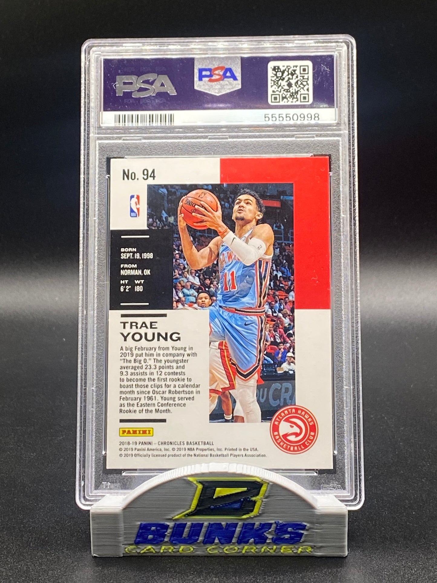 2018 Trae Young Rookie Card PSA 10 (Box 21)