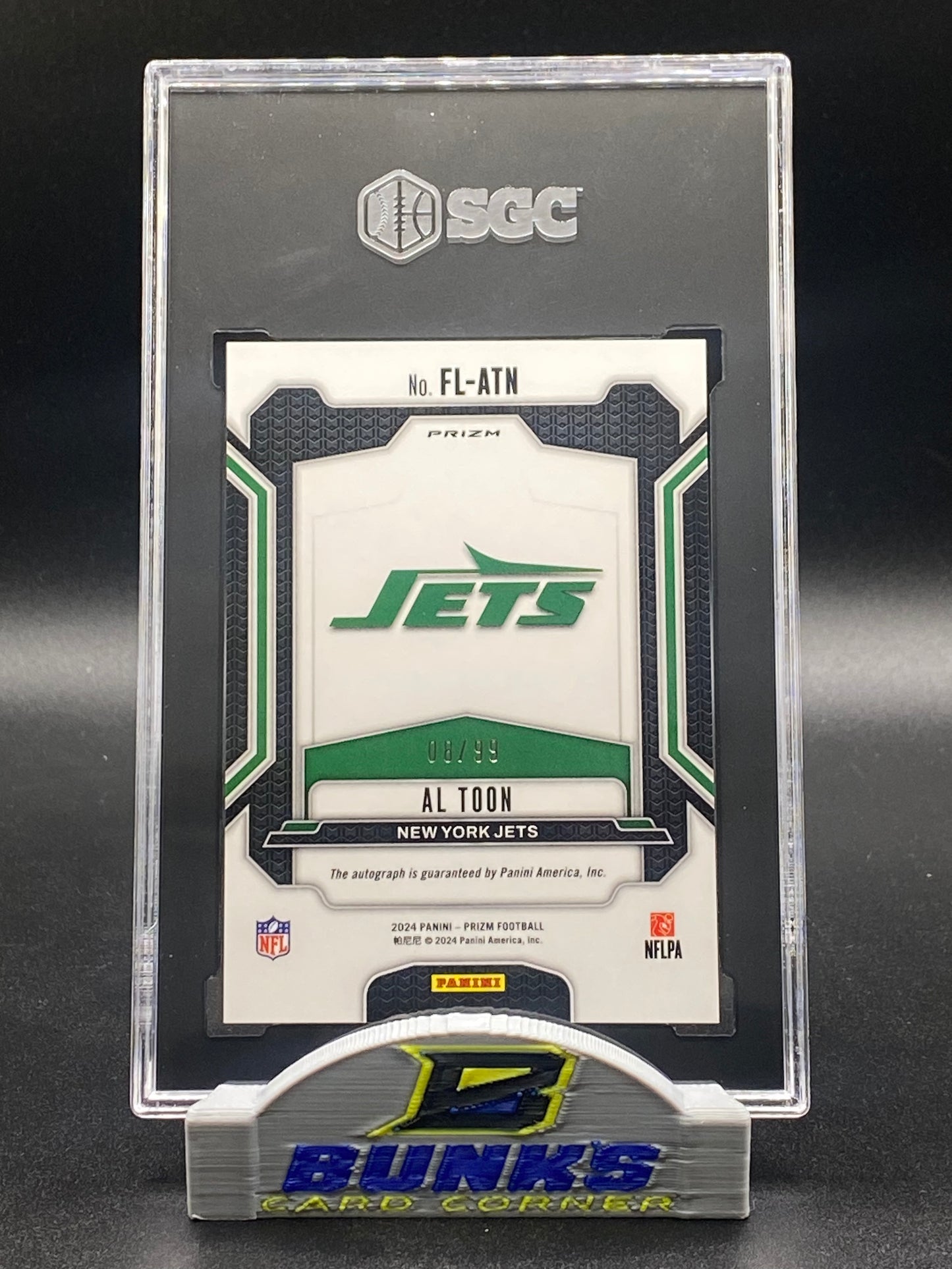 2024 Al Toon AUTOGRAPHED Blue Ice Prizm 8/99