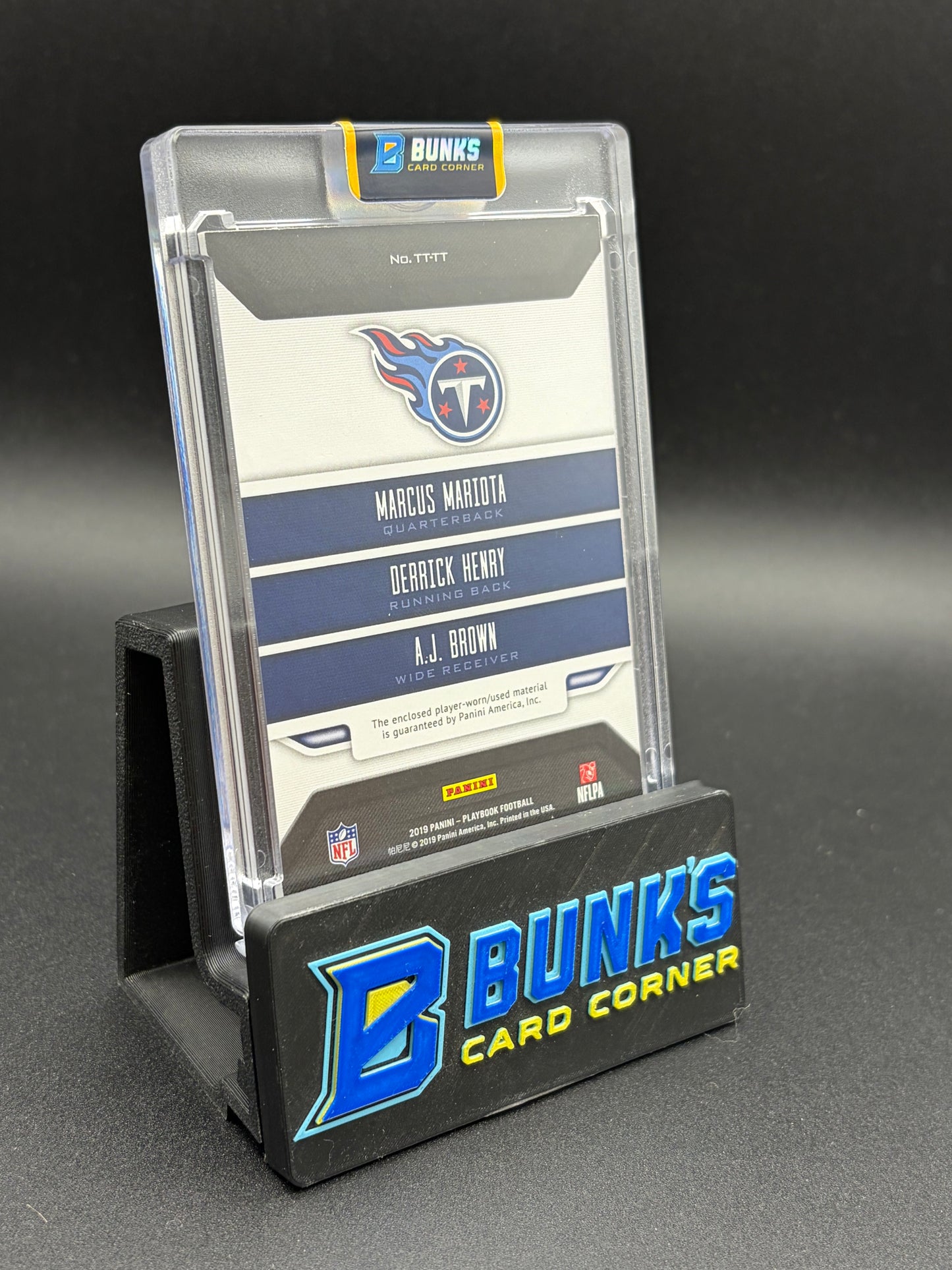 2019 Marcus Mariota & Derrick Henry & AJ Brown Playbook Triple Threats 5/99
