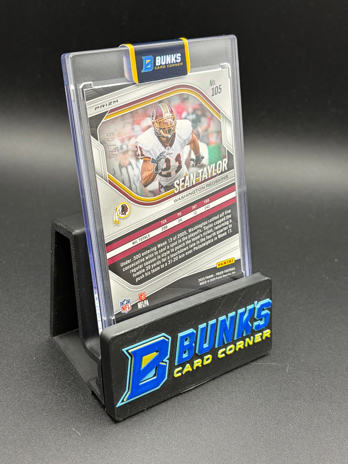 2025 Sean Taylor Prizm Purple Panini 60/75