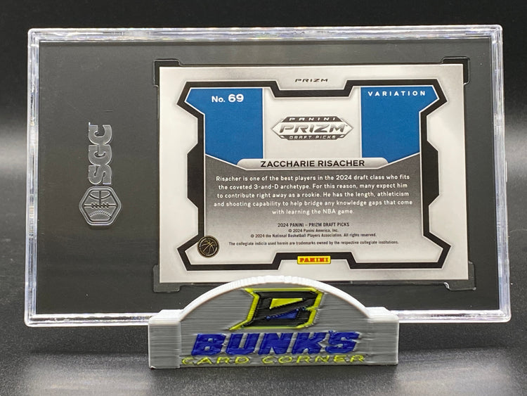 2024-25 Zaccharie Risacher Snakeskin Prizm Rookie Card