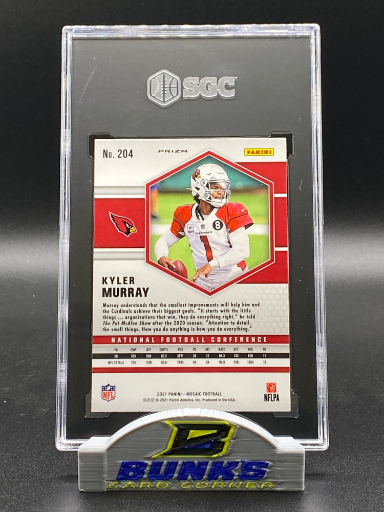 2021 Kyler Murray NFC Honeycomb Prizm SGC 9.5