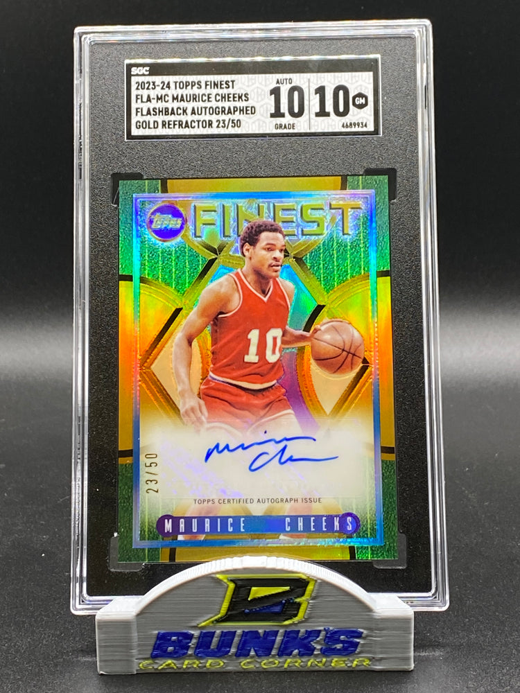 2023-24 Maurice Cheeks AUTOGRAPHED Gold Refractor 23/50 10|10