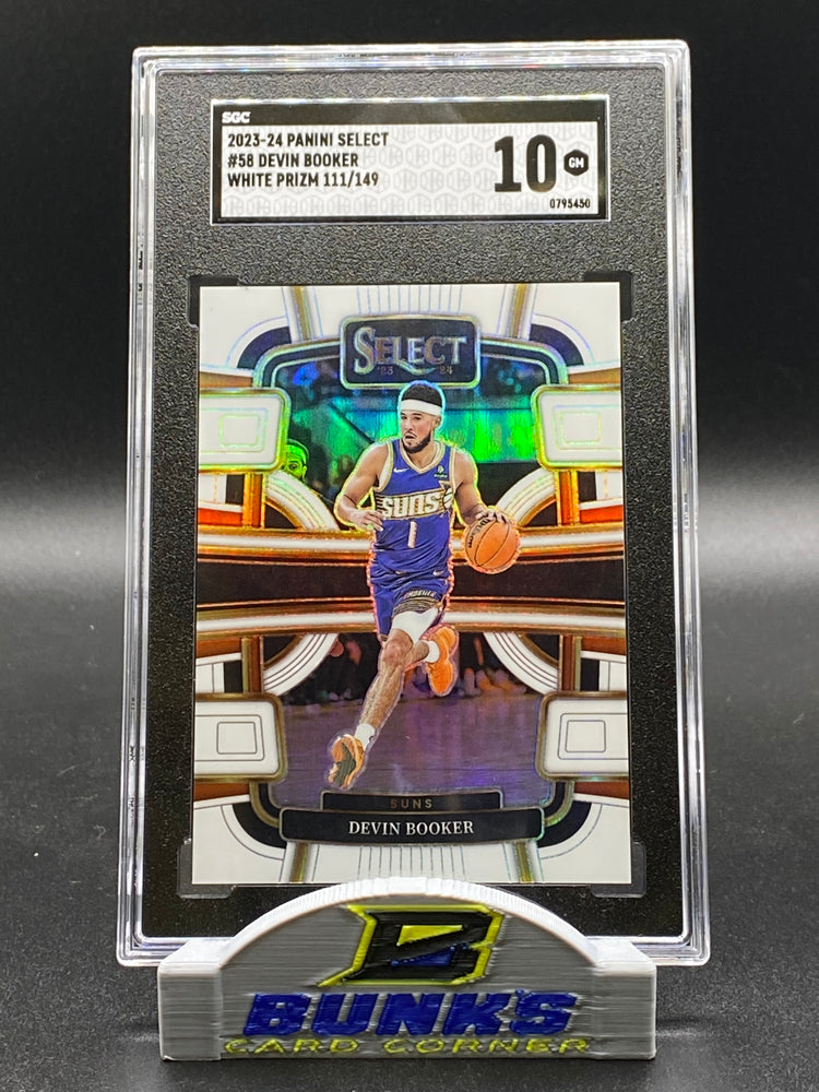 2023-24 Devin Booker White Prizm 111/149 SGC 10
