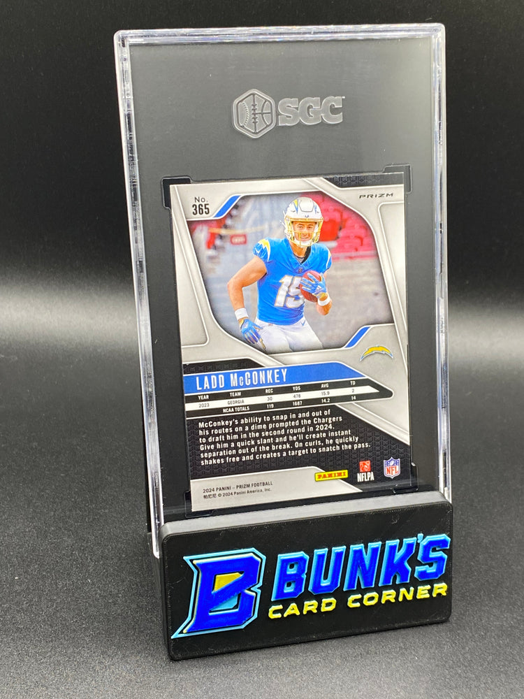 2024 Ladd McConkey Neon Green Pulsar Prizm SGC 10