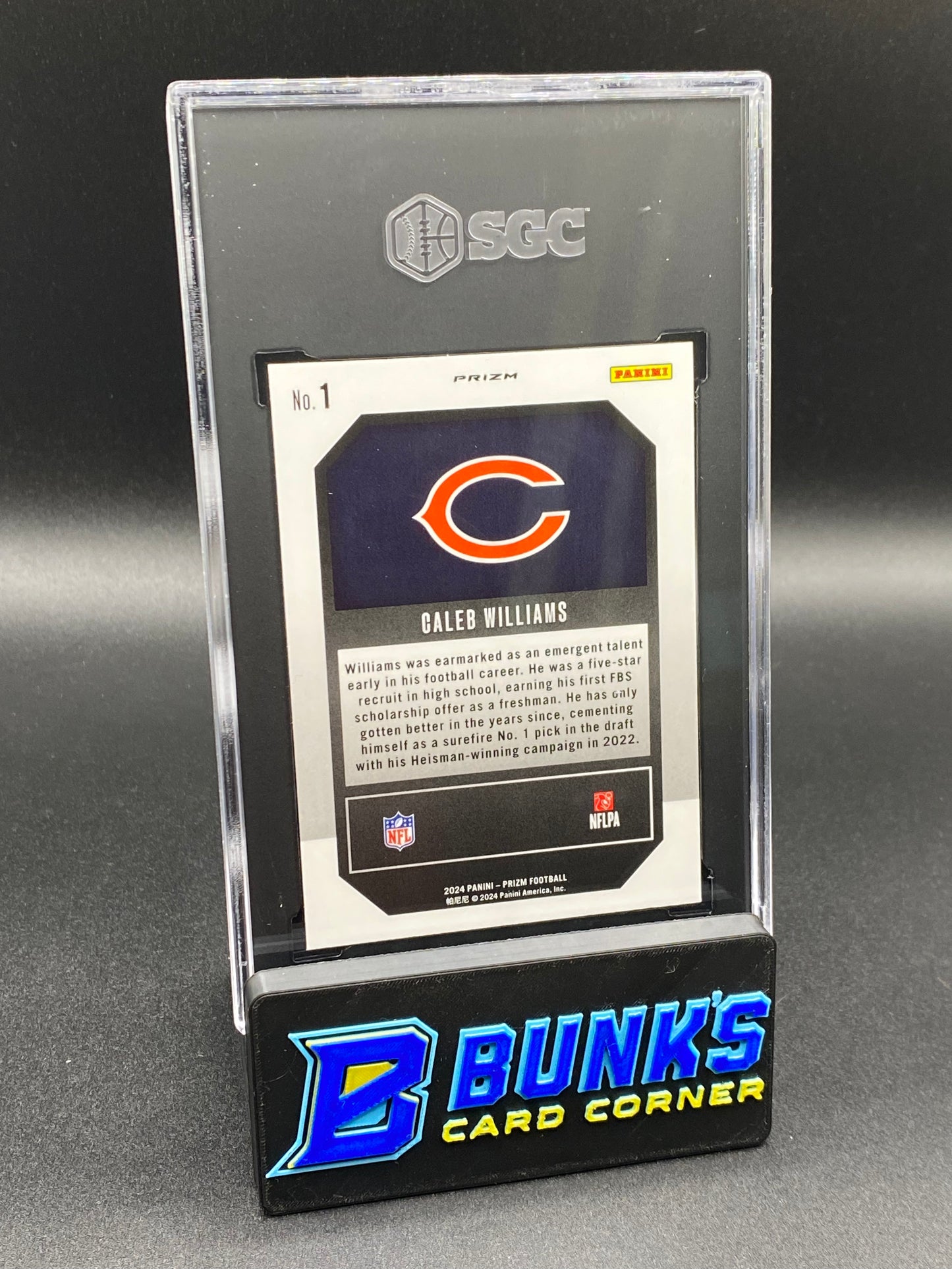 2024 Caleb Williams Emergent Green Ice Prizm RC SGC 10 (Box B52)