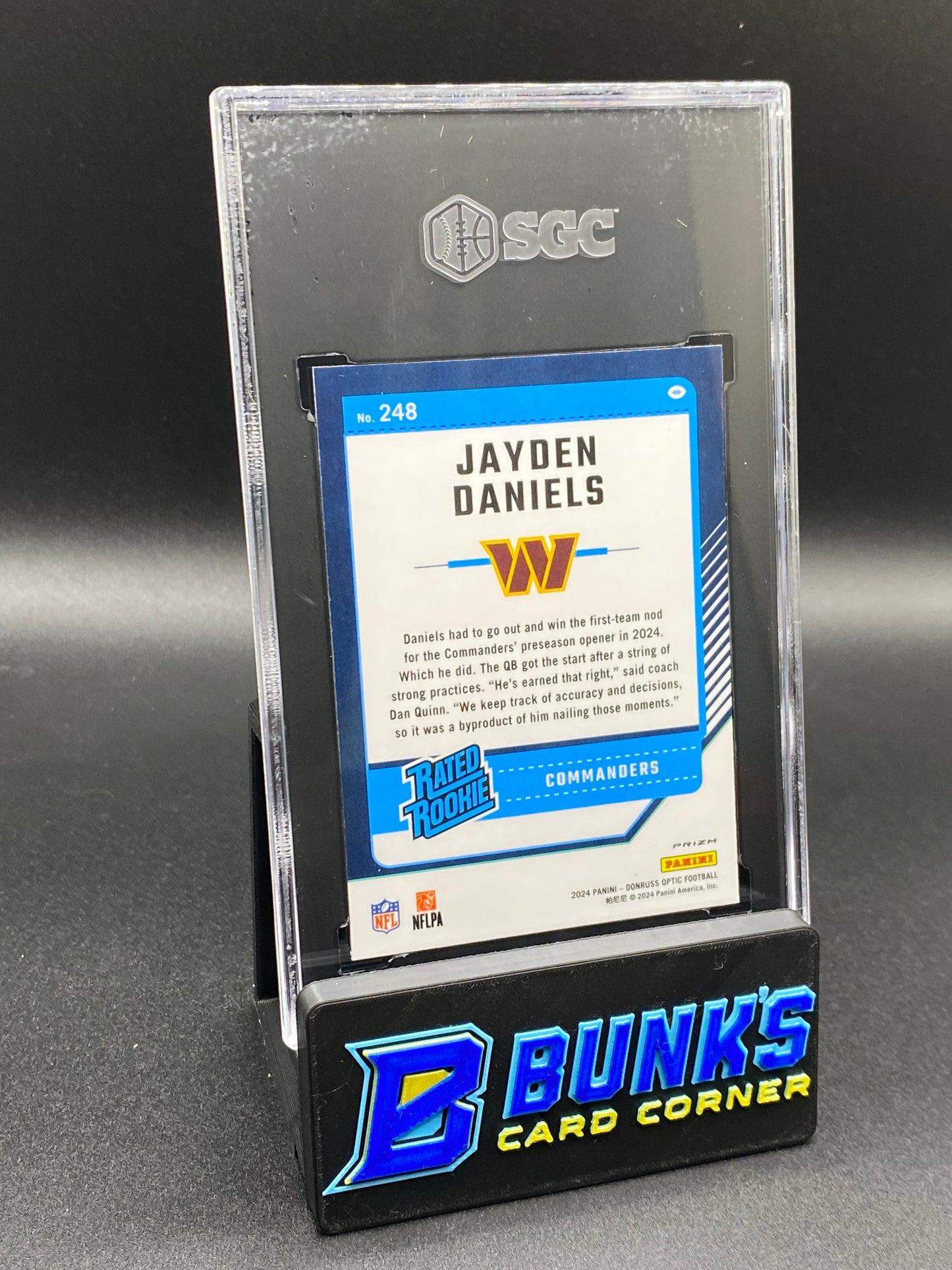 2024 Jayden Daniels Holo Prizm RC SGC 9 (Box B52)
