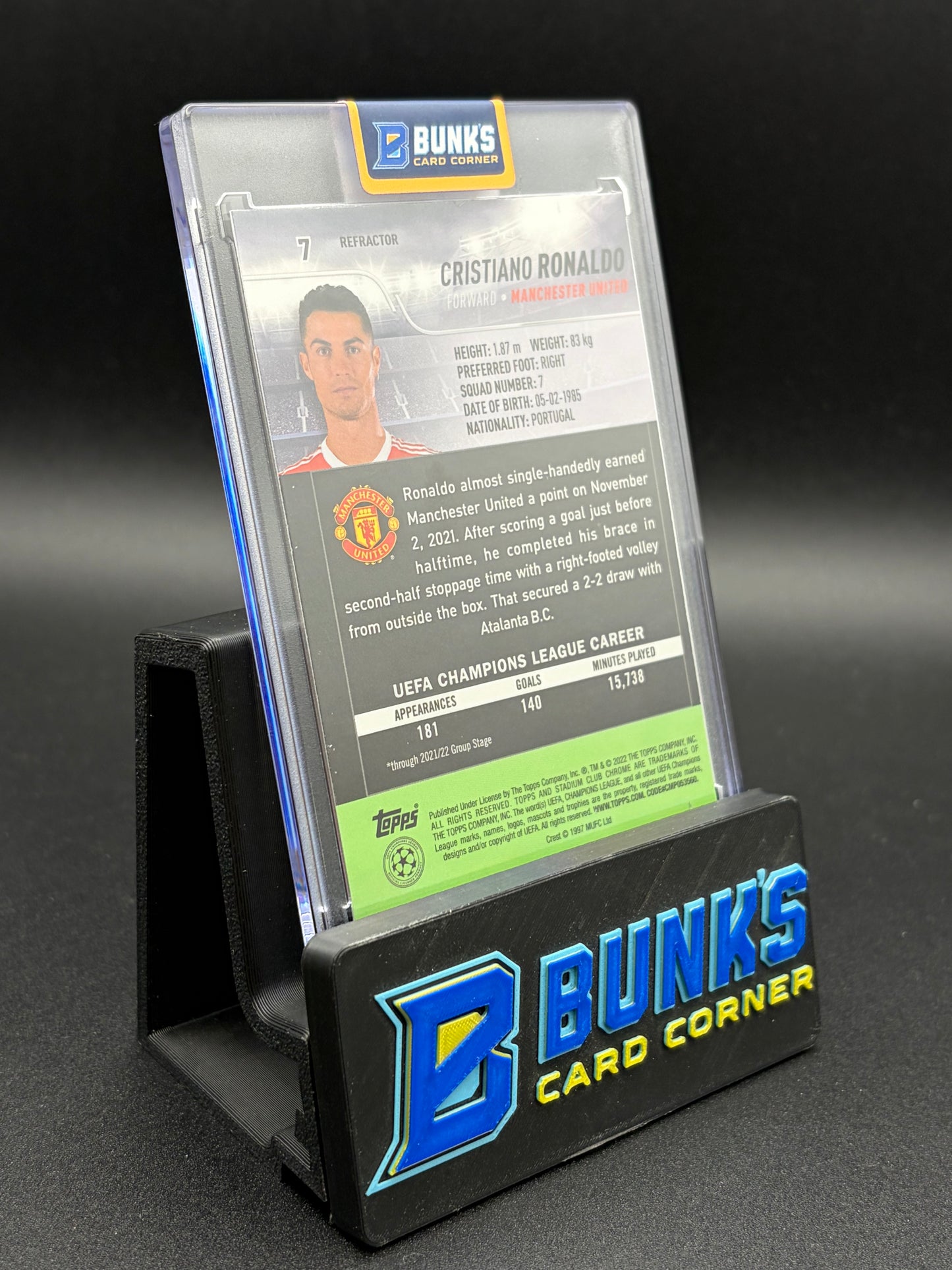 2022 Cristiano Ronaldo Topps Refractor Silver