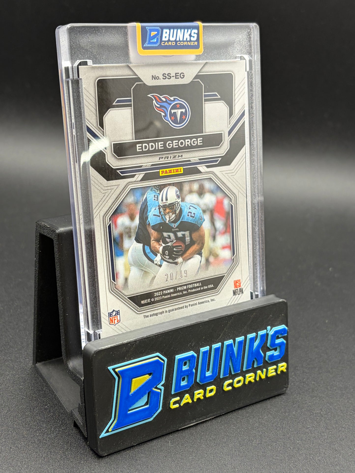 2022 Eddie George Prizm Sensational Signatures 20/49