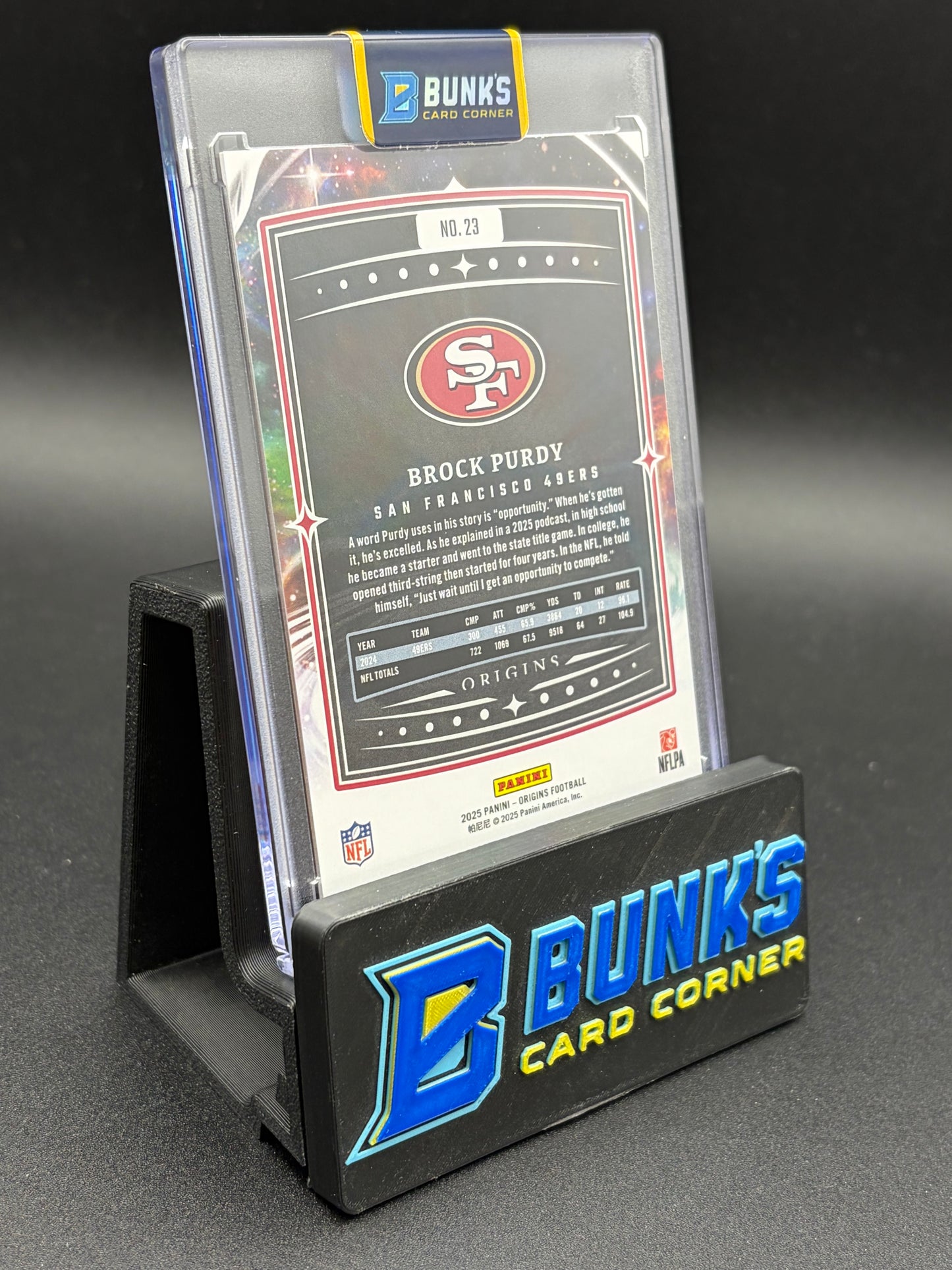 2025 Brock Purdy Origins Panini Galaxy 41/149