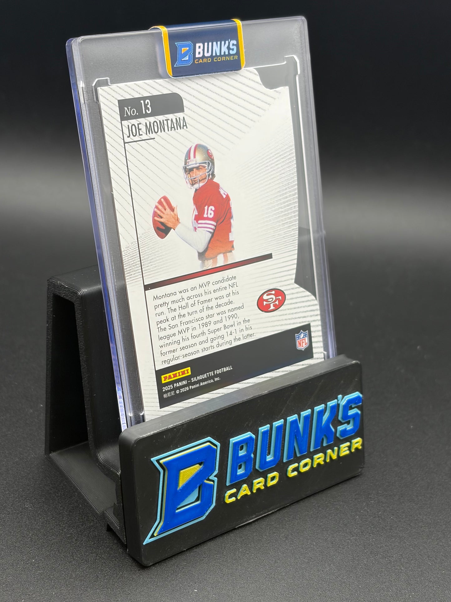 2025 Joe Montana Silhouette Panini Hand Crafted 44/49