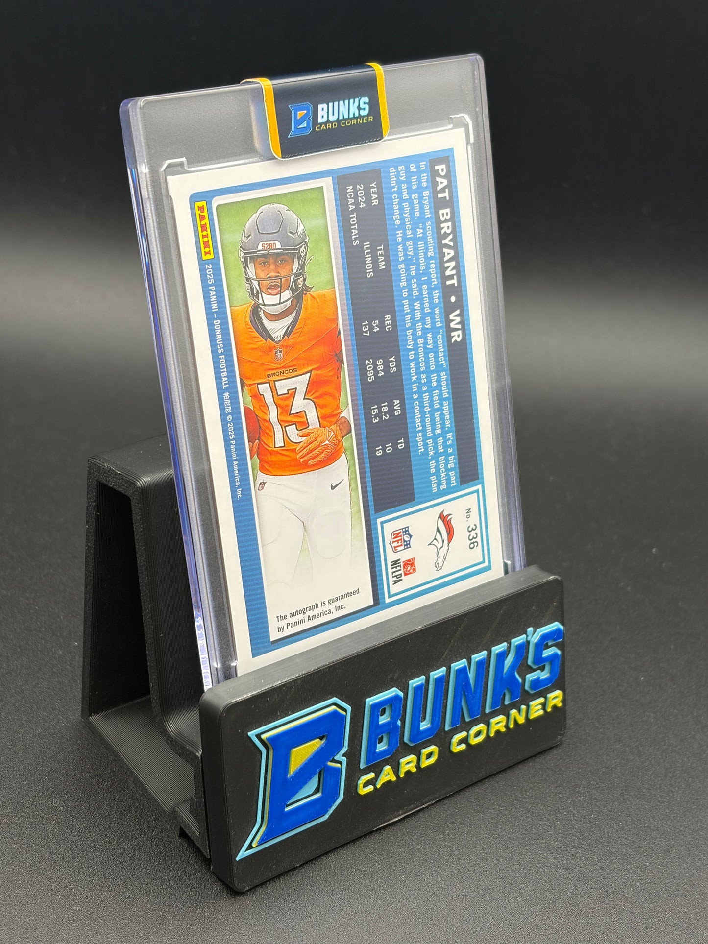 2025 Pat Bryant Donruss Panini RC 43/199