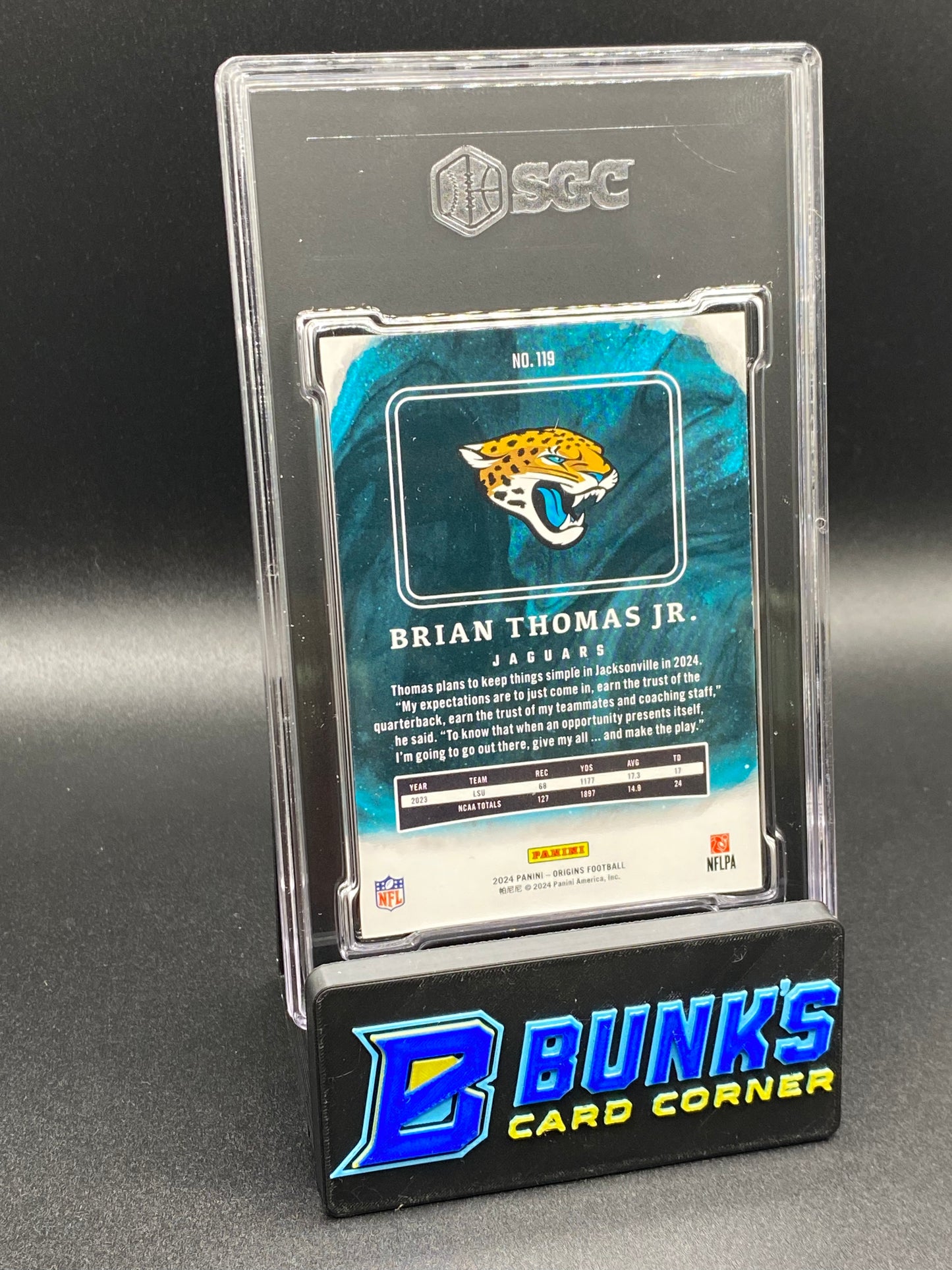 2024 Brian Thomas Jr. Purple RC SGC 9 (Box B54)