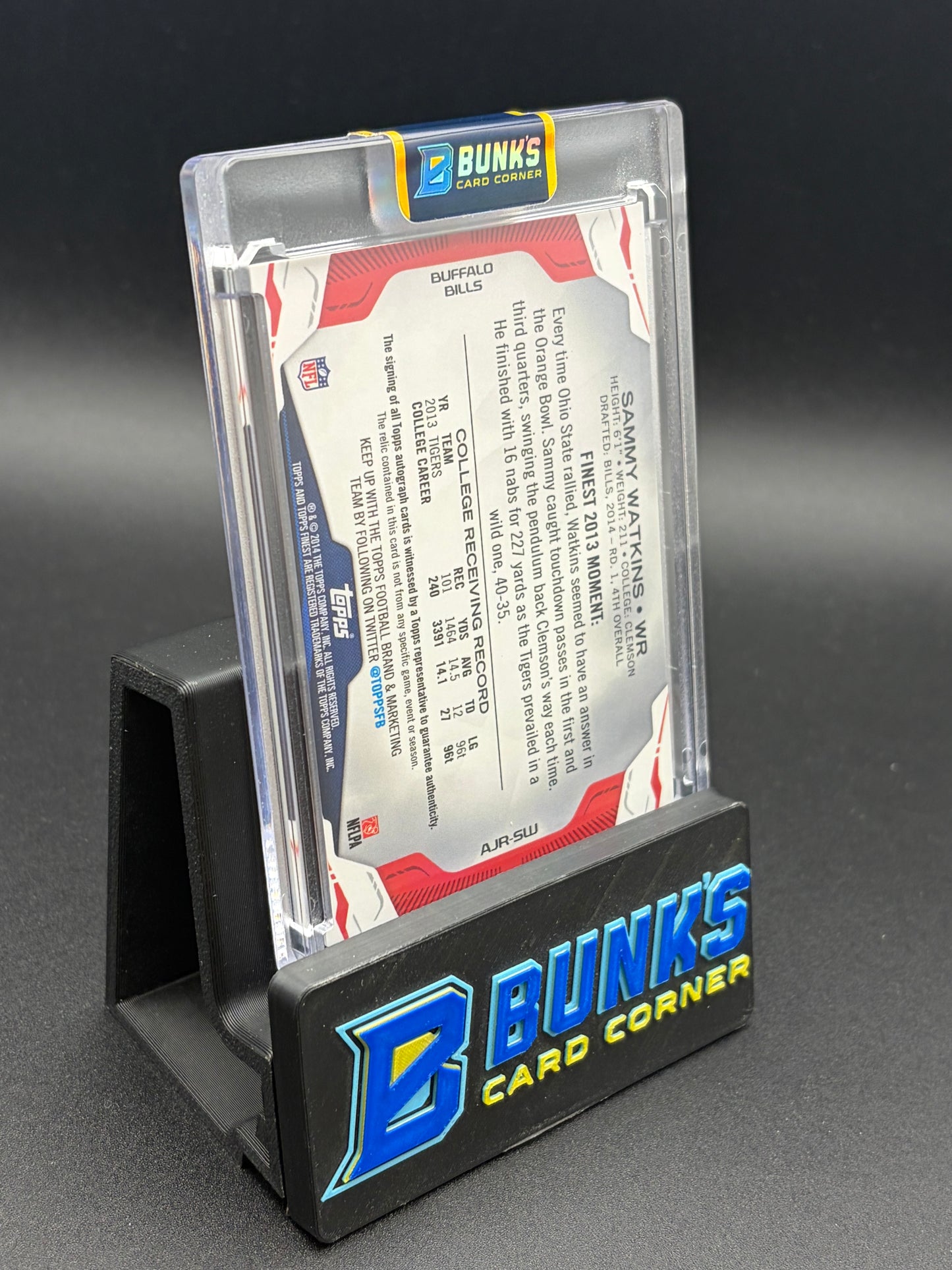 2014 Sammy Watkins Finest Moments Patch Auto 44/50