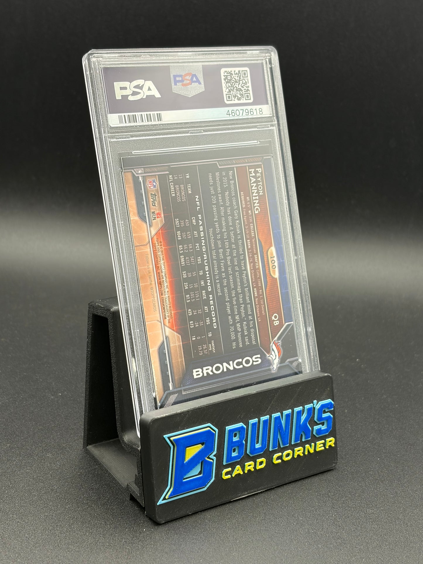 2015 Peyton Manning White Jersey Xfractor PSA 10