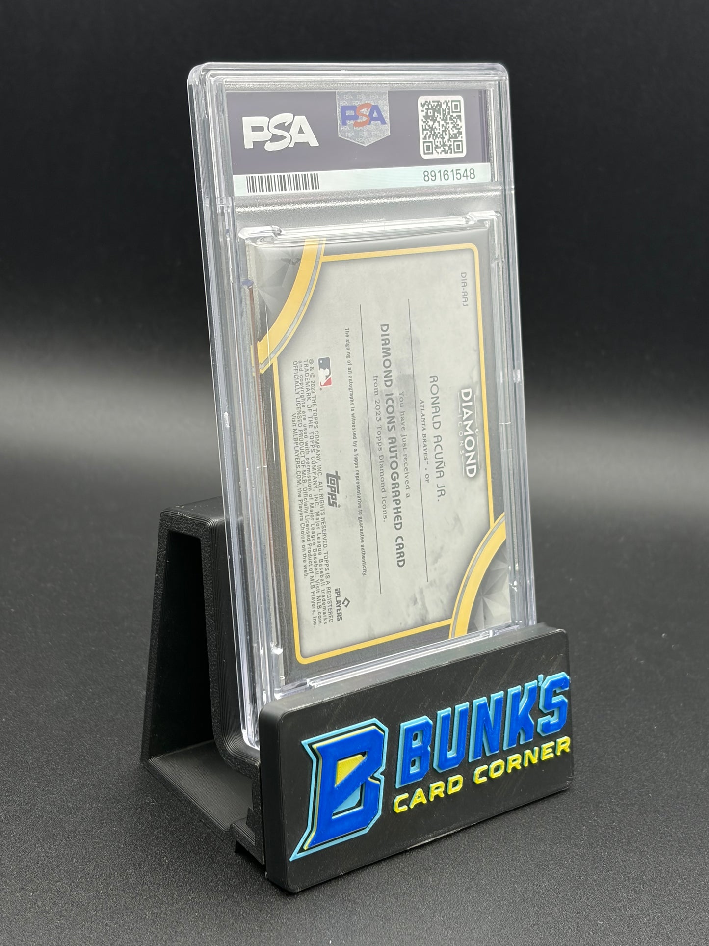 2023 Ronald Acuna Jr Autograph Diamond Icons PSA 10 8/25