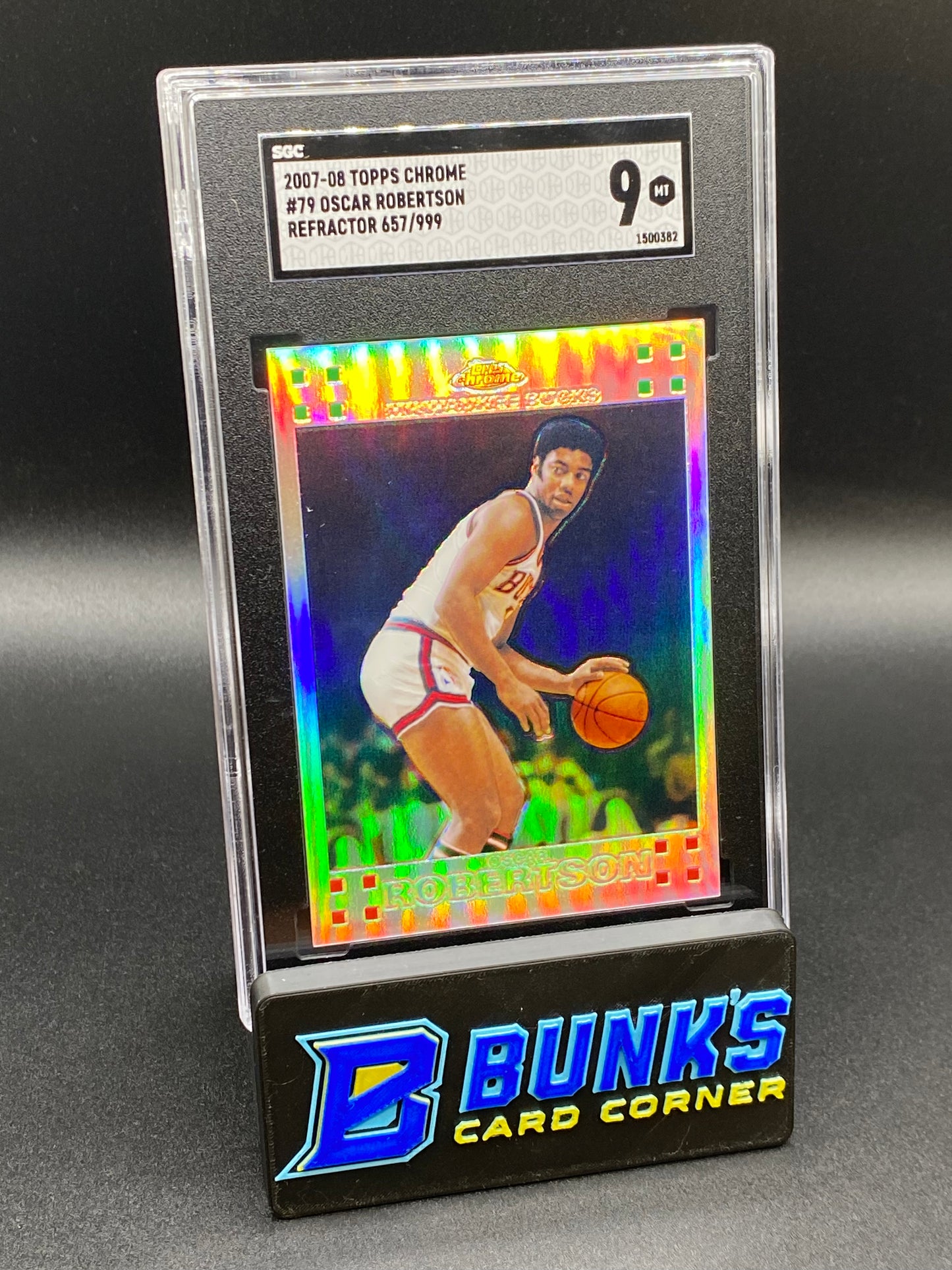 2007-08 Oscar Robertson Refractor SGC 9 (Box B53)