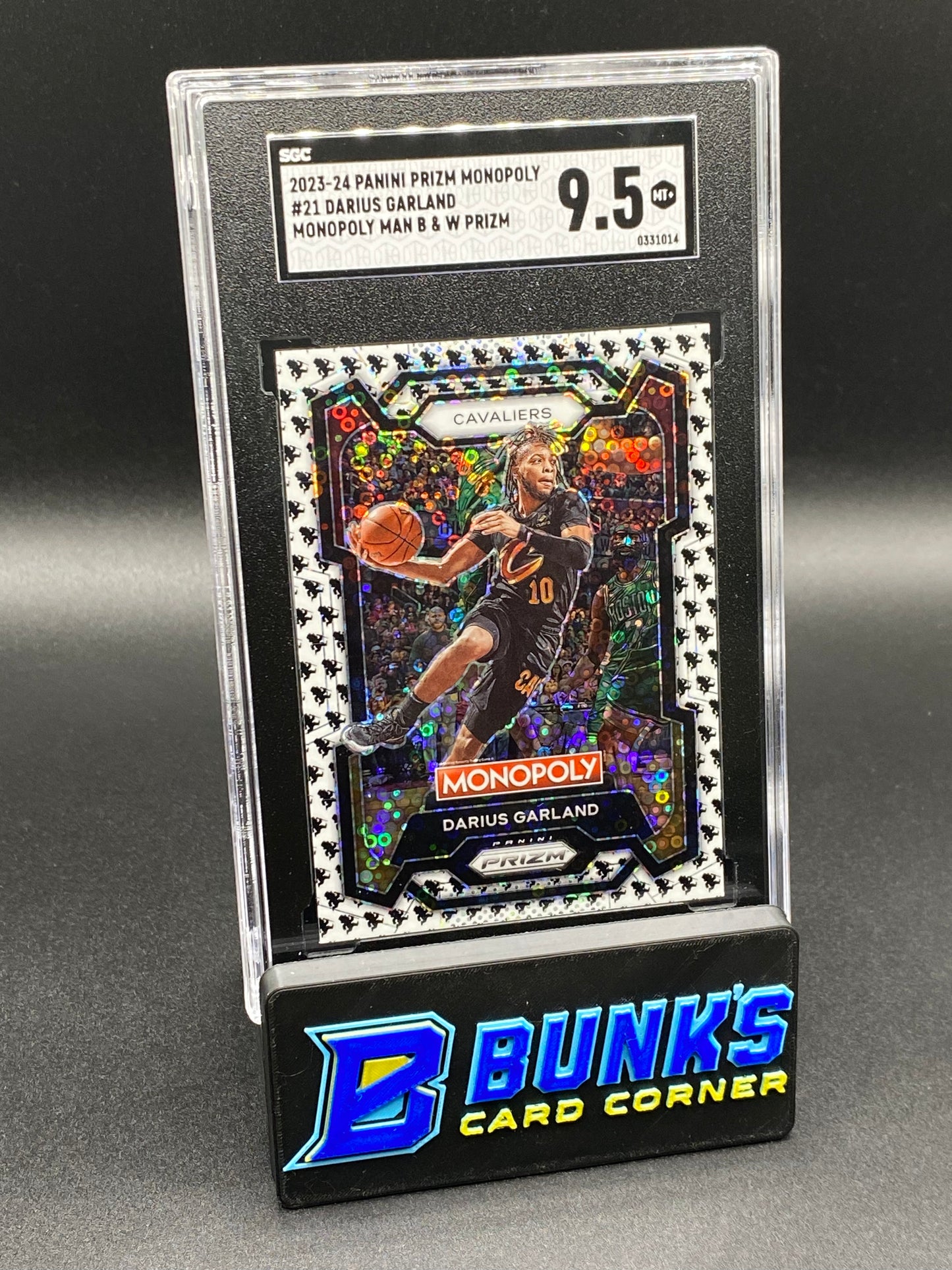 2023-24 Darius Garland Monopoly Man B & W Prizm SGC 9.5 (Box B53)