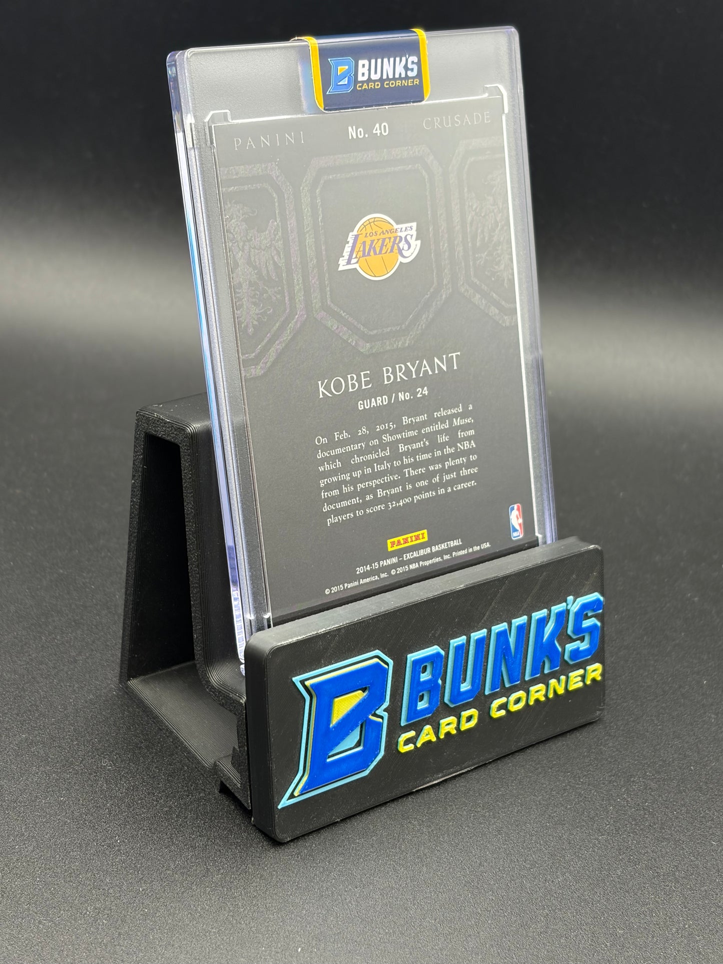 2014-15 Kobe Bryant Excalibur Panini Crusade