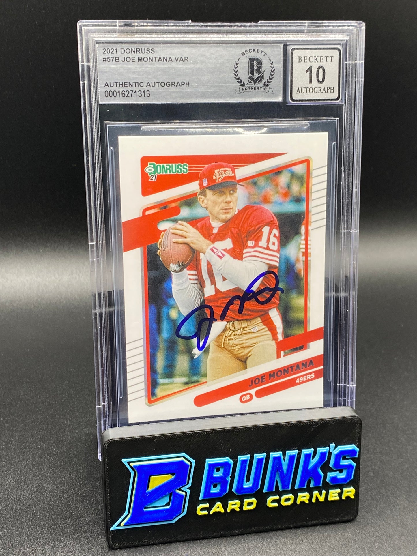 2021 Joe Montana Auto. Beckett Auto. 10 (Box B56)