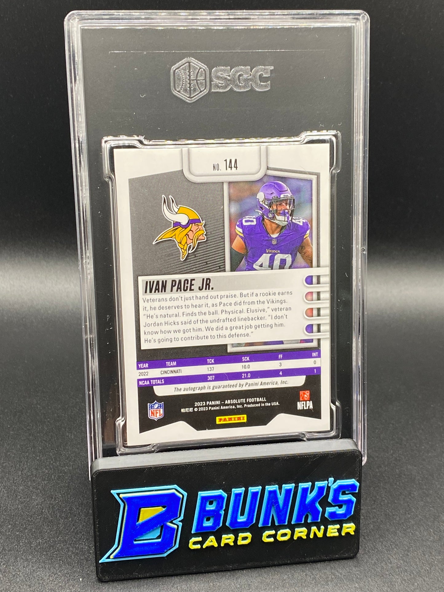 2023 Ivan Pace Jr. Auto. Blue Spectrum RC SGC 10/9.5 (Box B56)