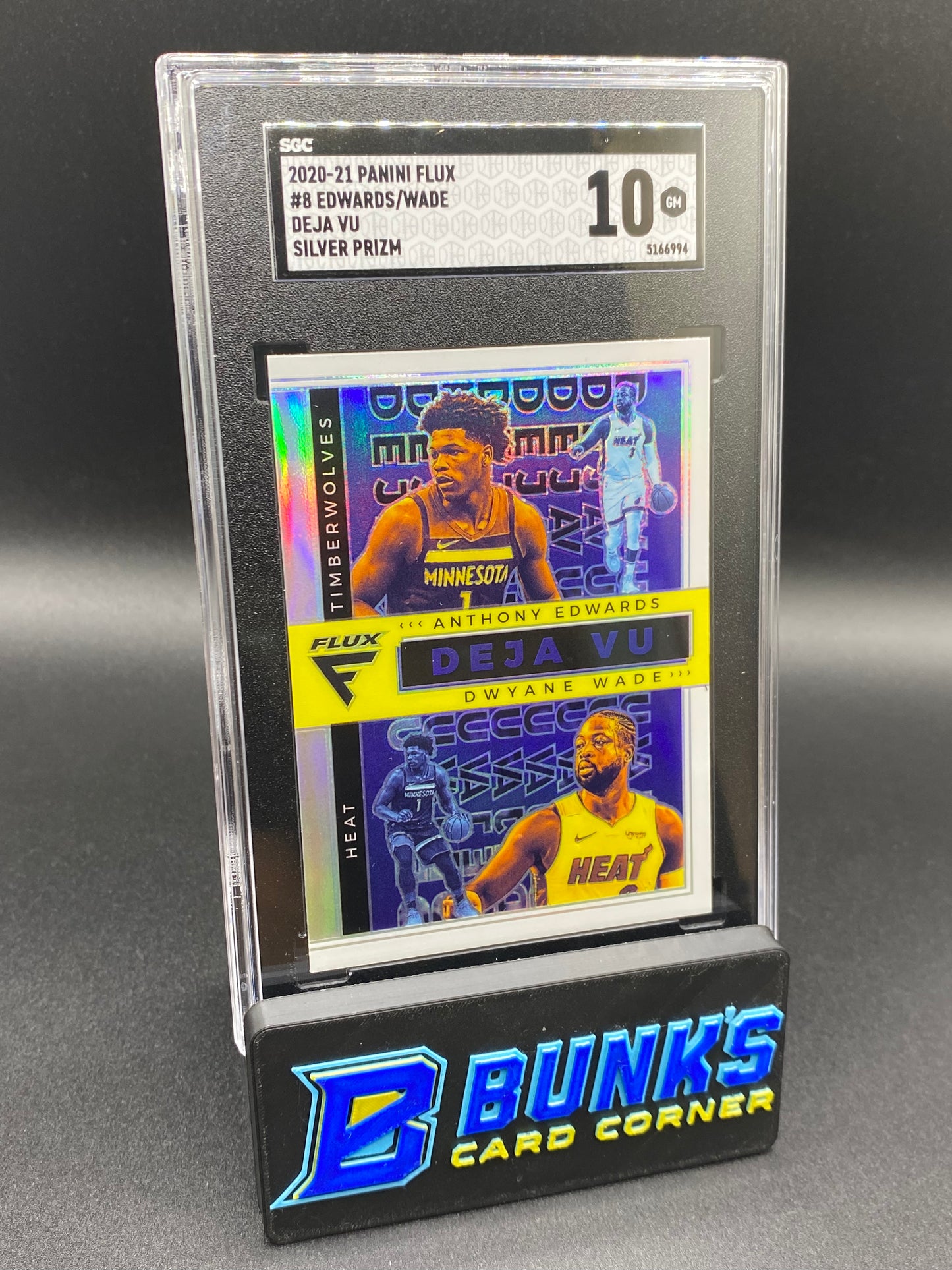 2020-21 Edwards/Wade Deja Vu Silver Prizm RC SGC 10 (Box B57)