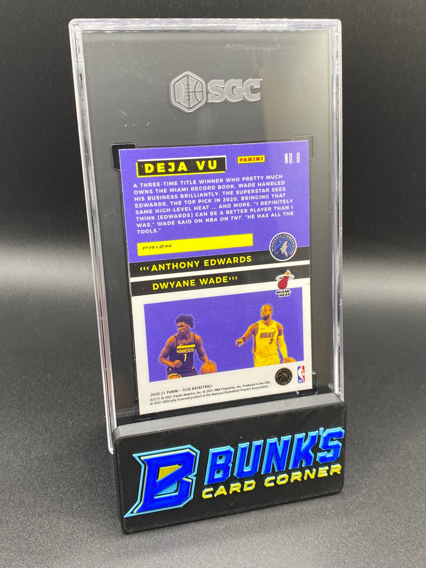 2020-21 Edwards/Wade Deja Vu Silver Prizm RC SGC 10 (Box B57)
