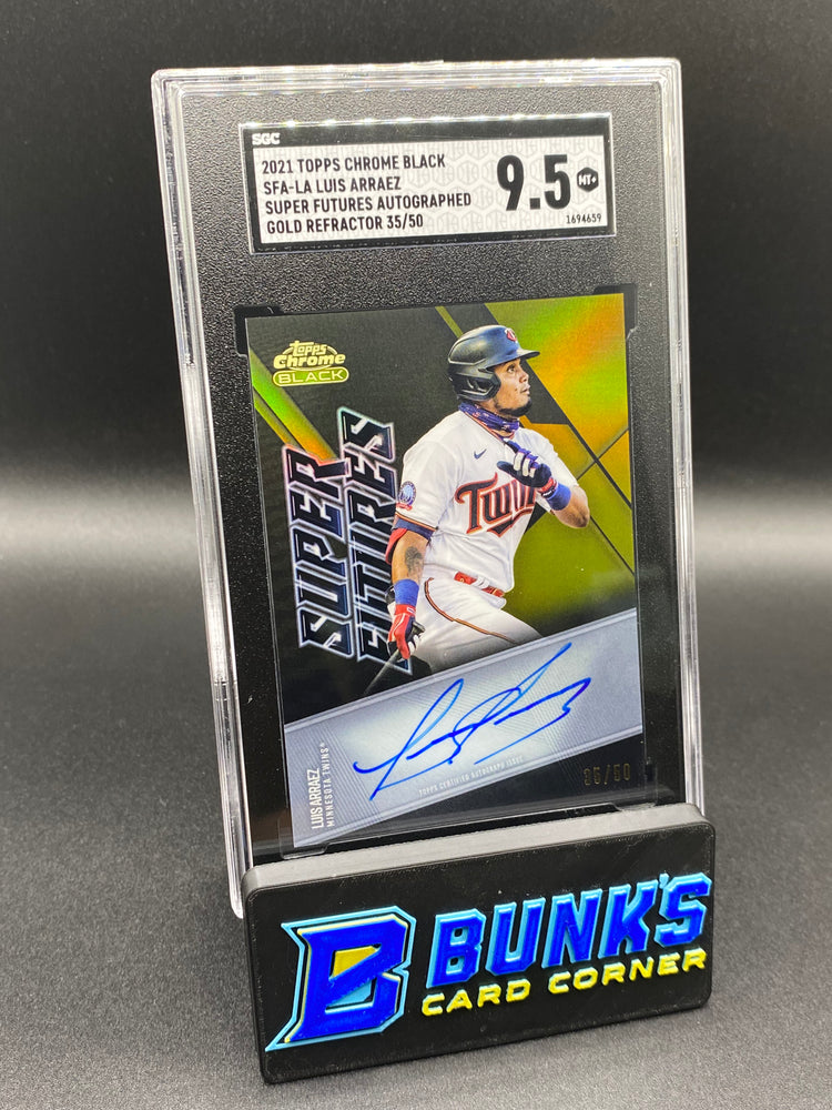 2021 Luis Arraez Super Futures Auto. Gold Ref. SGC 9.5