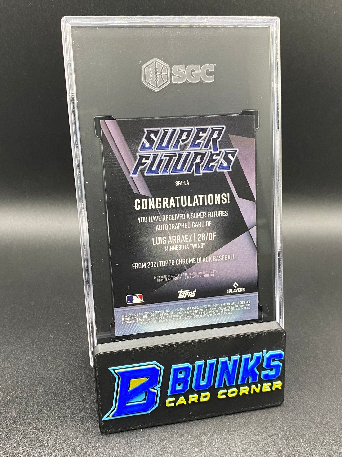 2021 Luis Arraez Super Futures Auto. Gold Ref. SGC 9.5 (Box B57)