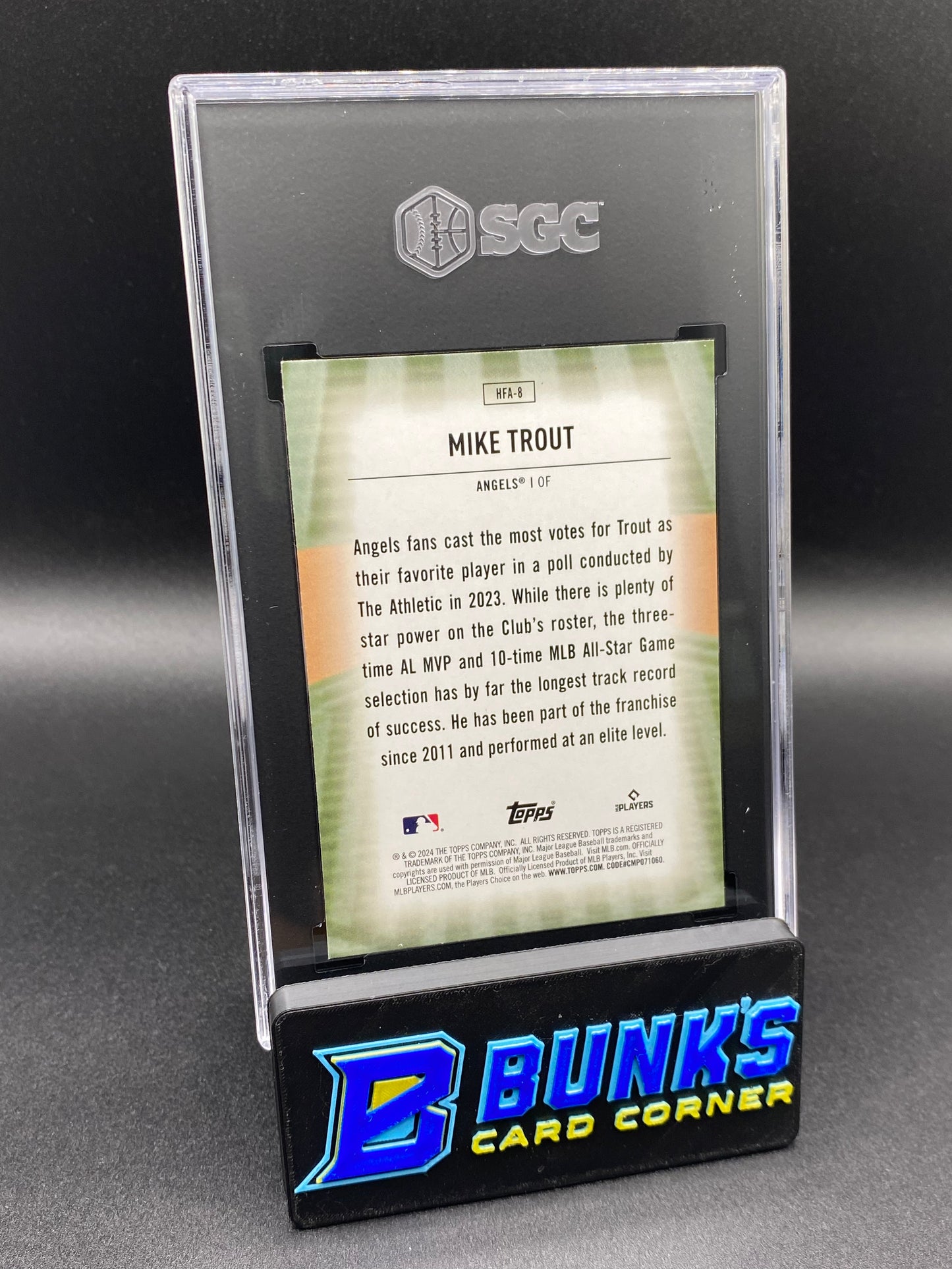 2024 Mike Trout Home Field Advantage SGC 9.5 (Box B57)
