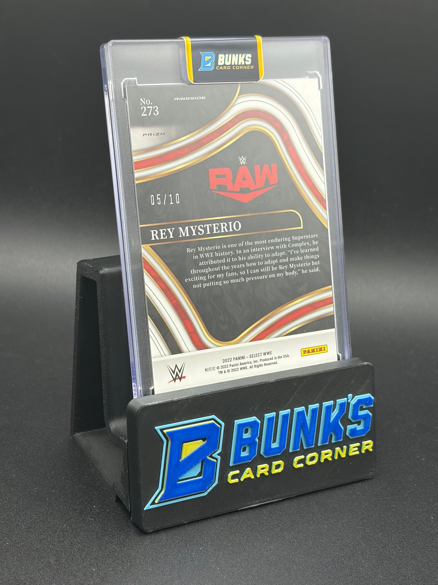 2022 Rey Mysterio Raw Select Gold 5/10