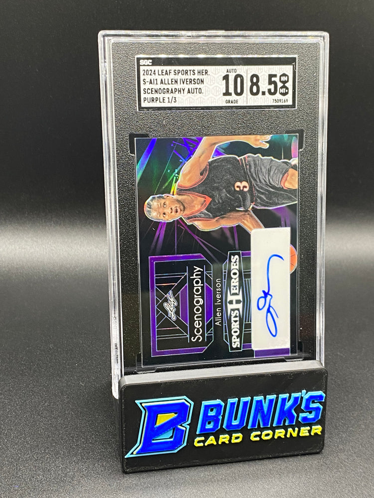 2024 Allen Iverson Scenography Auto. Purple SGC 10/8.5