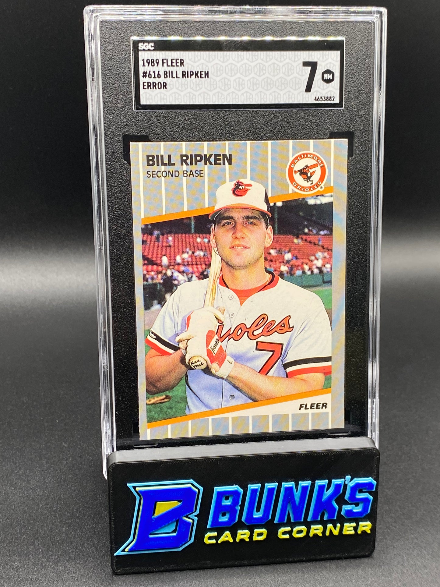1989 Bill Ripken Error F Face SGC 7 (Box B58)