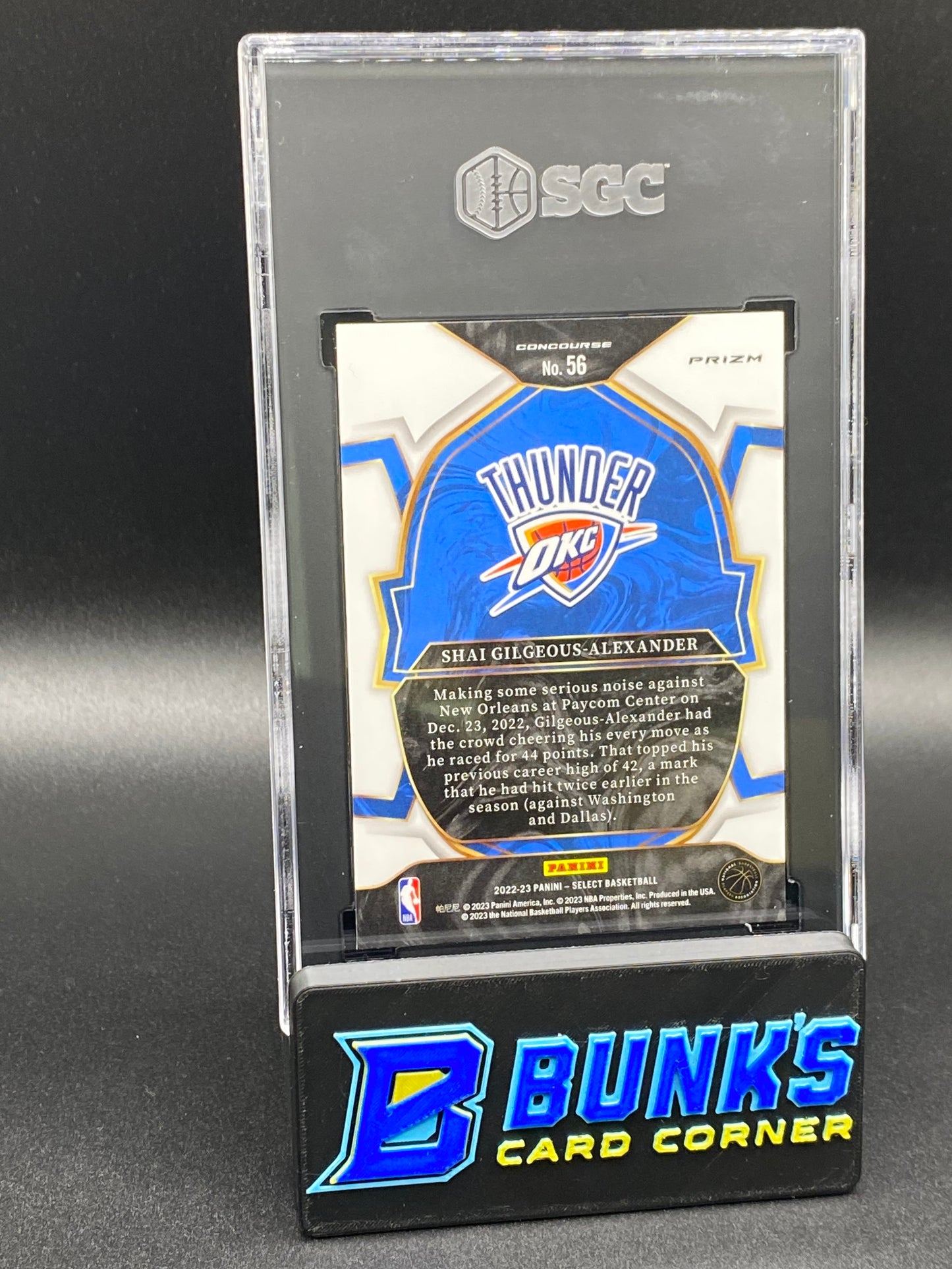 2022-23 Shai Gigeous-Alexander Red Cracked Ice Prizm SGC 10 (Box B59)