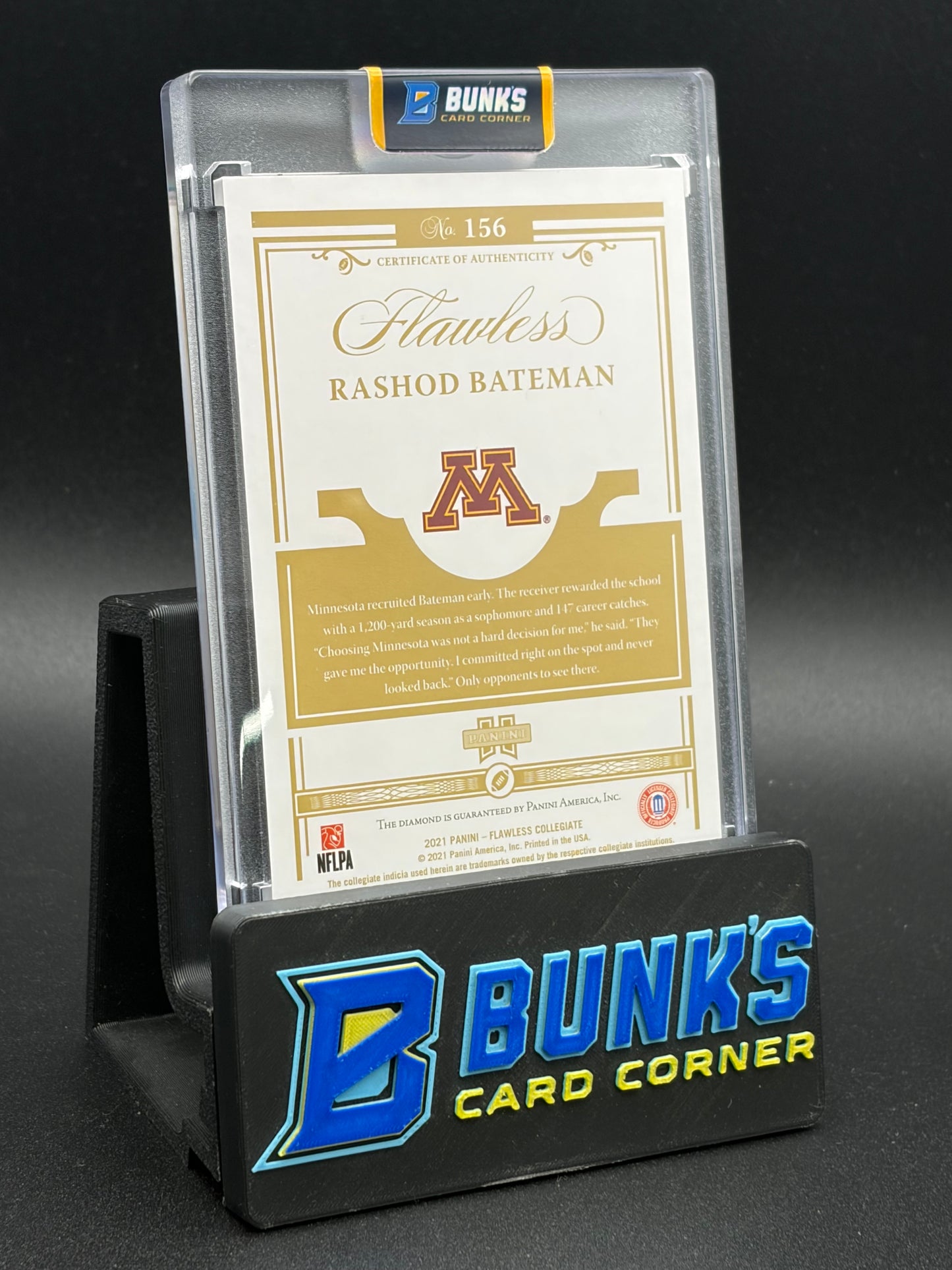 2021 Rashod Bateman Flawless Panini Diamond Rookie 7/25
