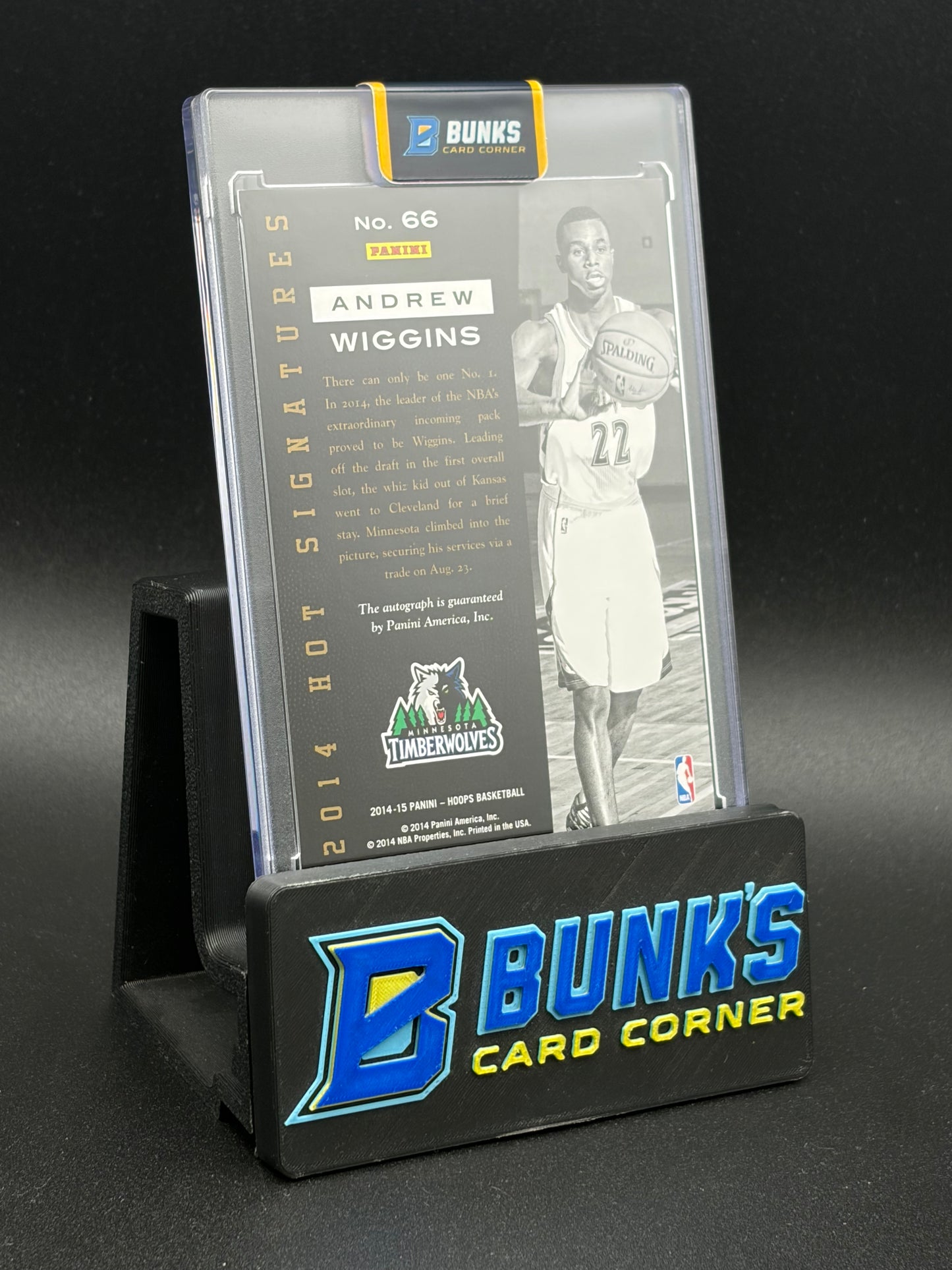 2014-15 Andrew Wiggins Hoops Hot Signatures RC