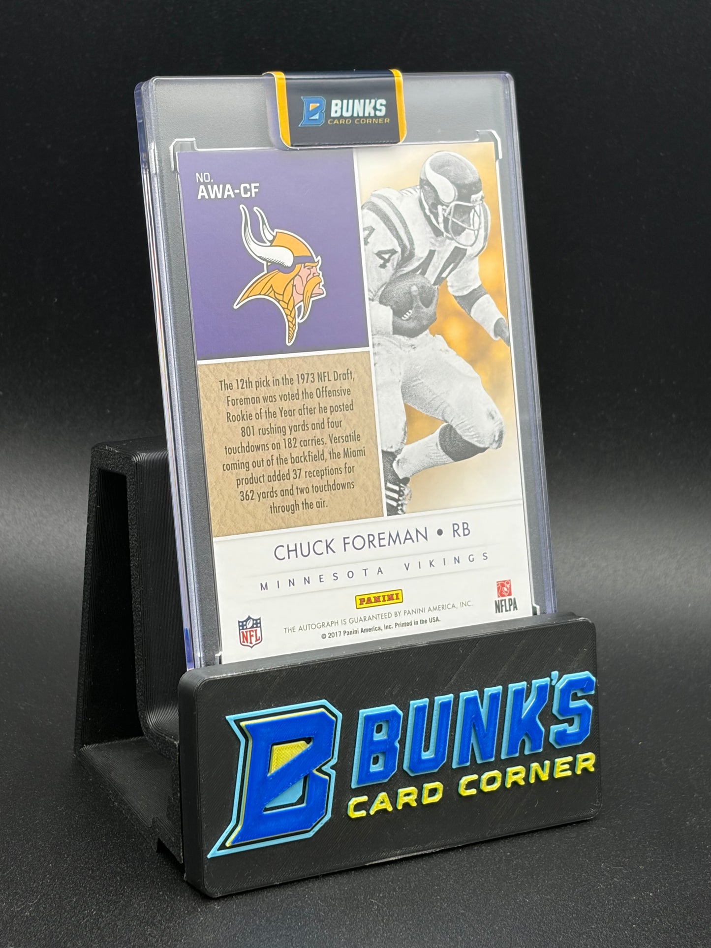 2017 Chuck Foreman Award Winners Auto