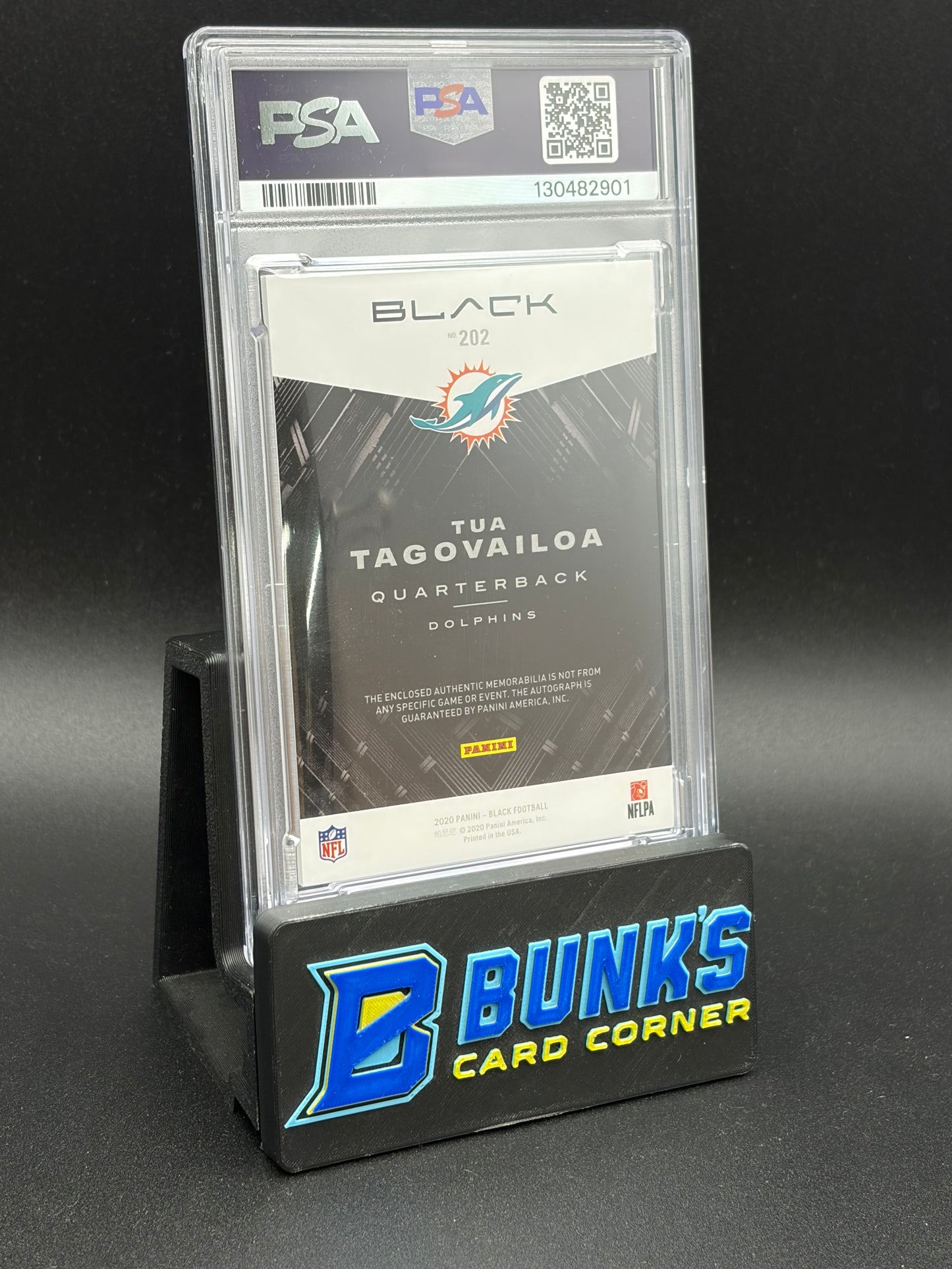 2020 Tua Tagovailoa Patch Auto Emerald PSA AU Auto 7 RC 6/10