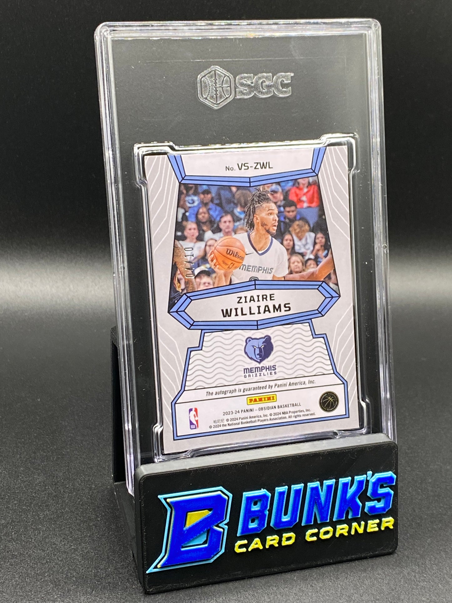 2023-24 Ziaire Williams Volcanic Auto. Etch Gold Flood SGC 10/9.5 (Box B60)
