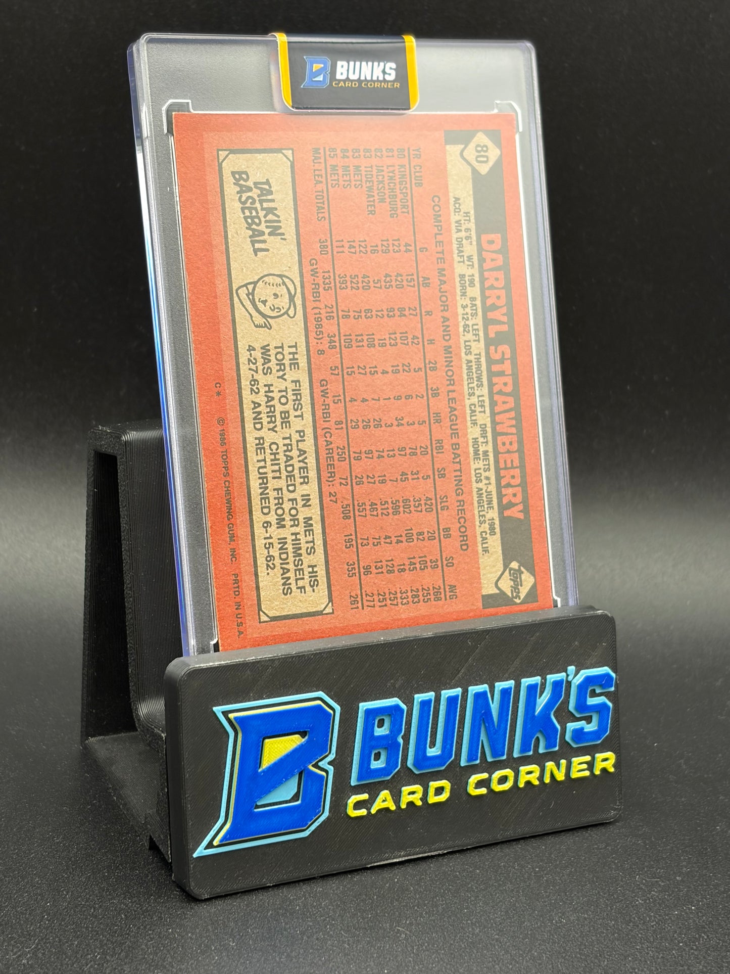 1986 Darryl Strawberry Archives Series Auto 72/76