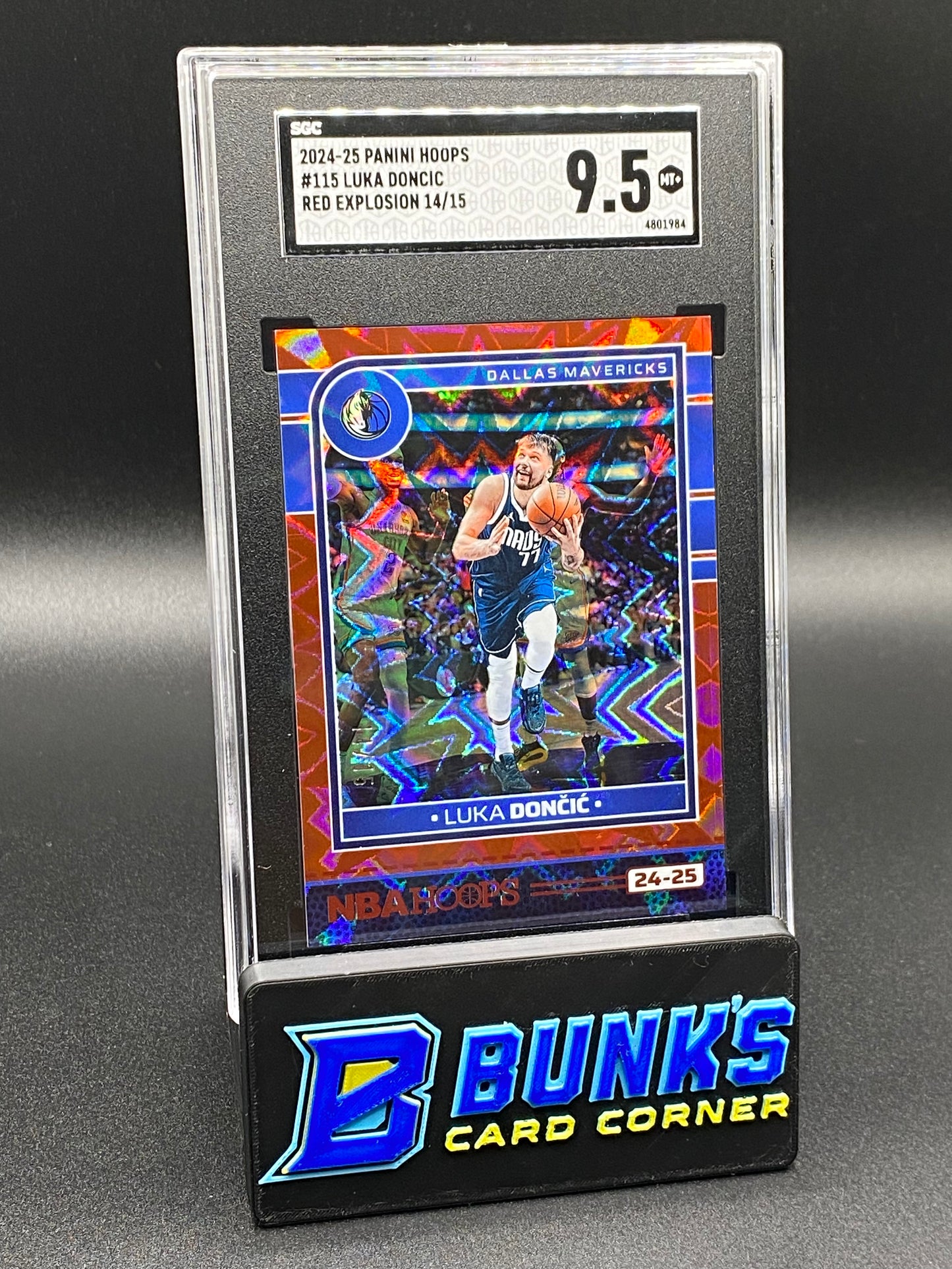 2024-25 Luka Doncic Red Explosion SGC 9.5 (Box B60)