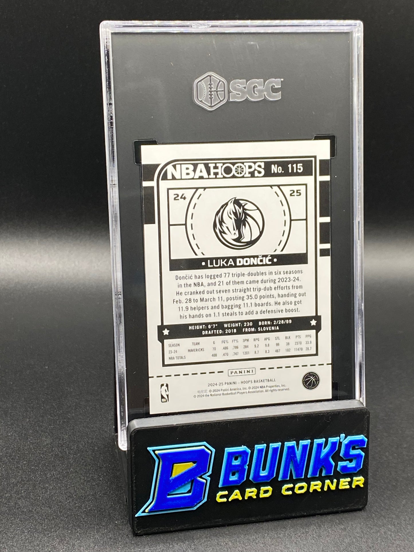 2024-25 Luka Doncic Red Explosion SGC 9.5 (Box B60)