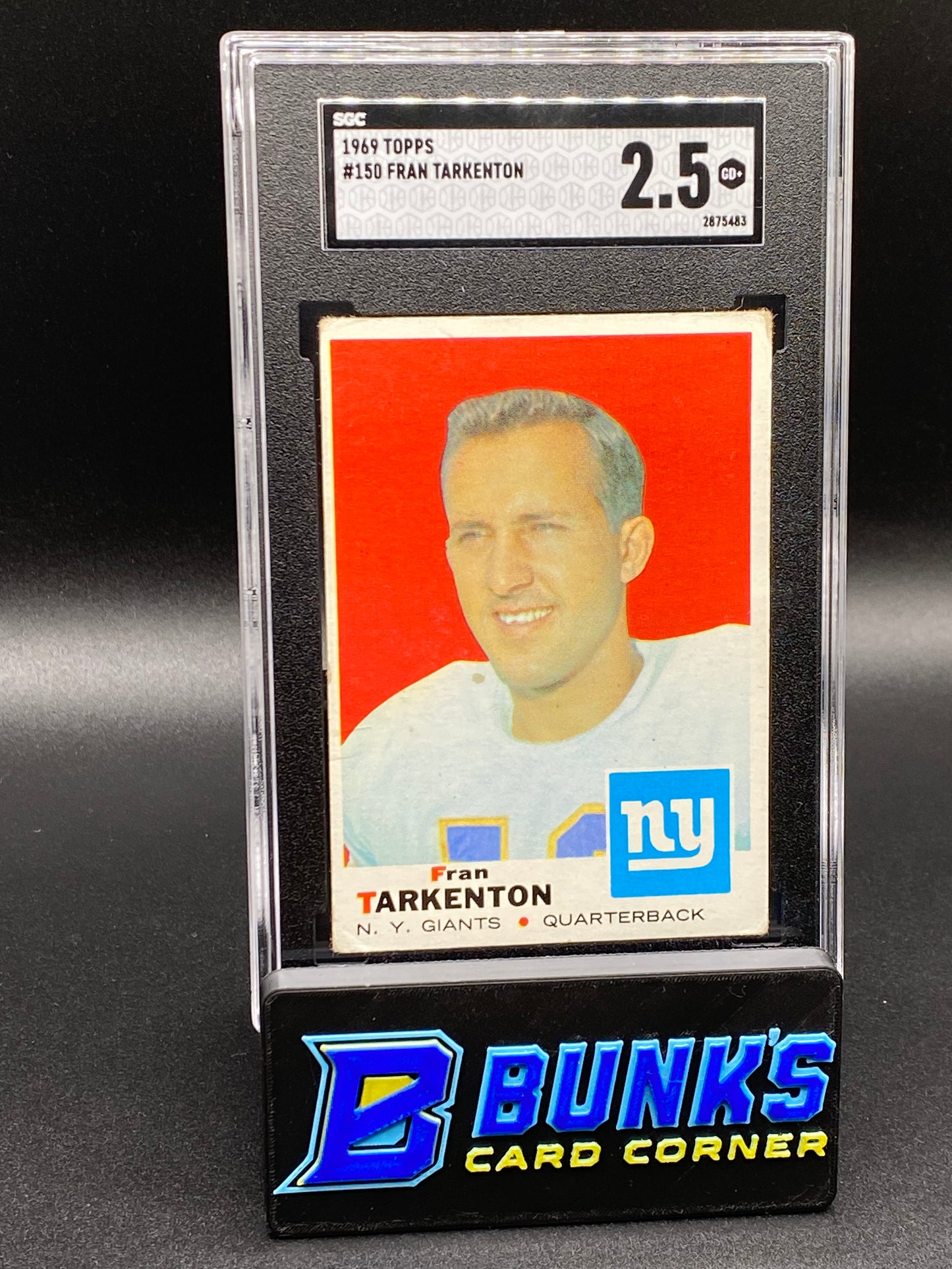 1969 Fran Tarkenton SGC 2.5 (Box B61)