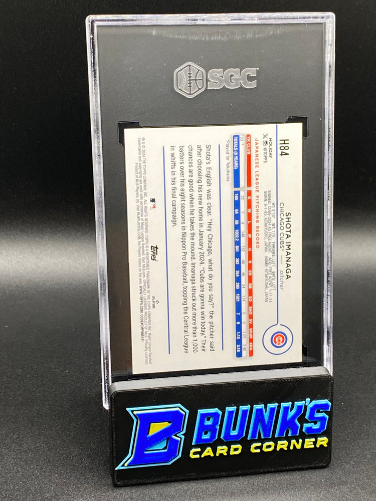 2024 Shota Imanaga Blue Metallic Glitter RC SGC 10