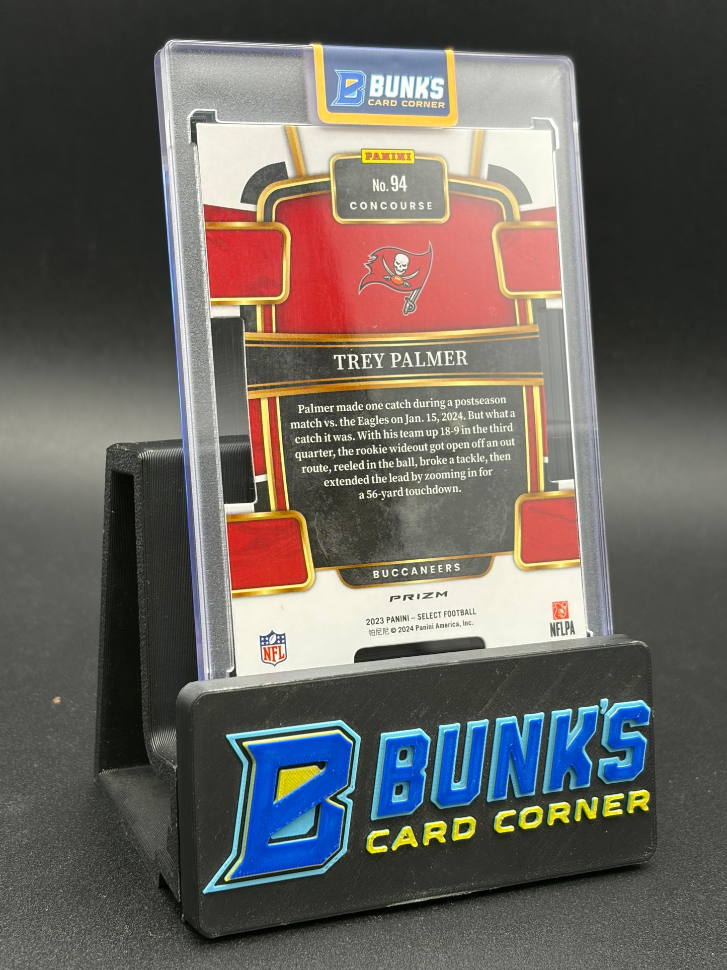 2023 Trey Palmer Select Rookie Zebra RC