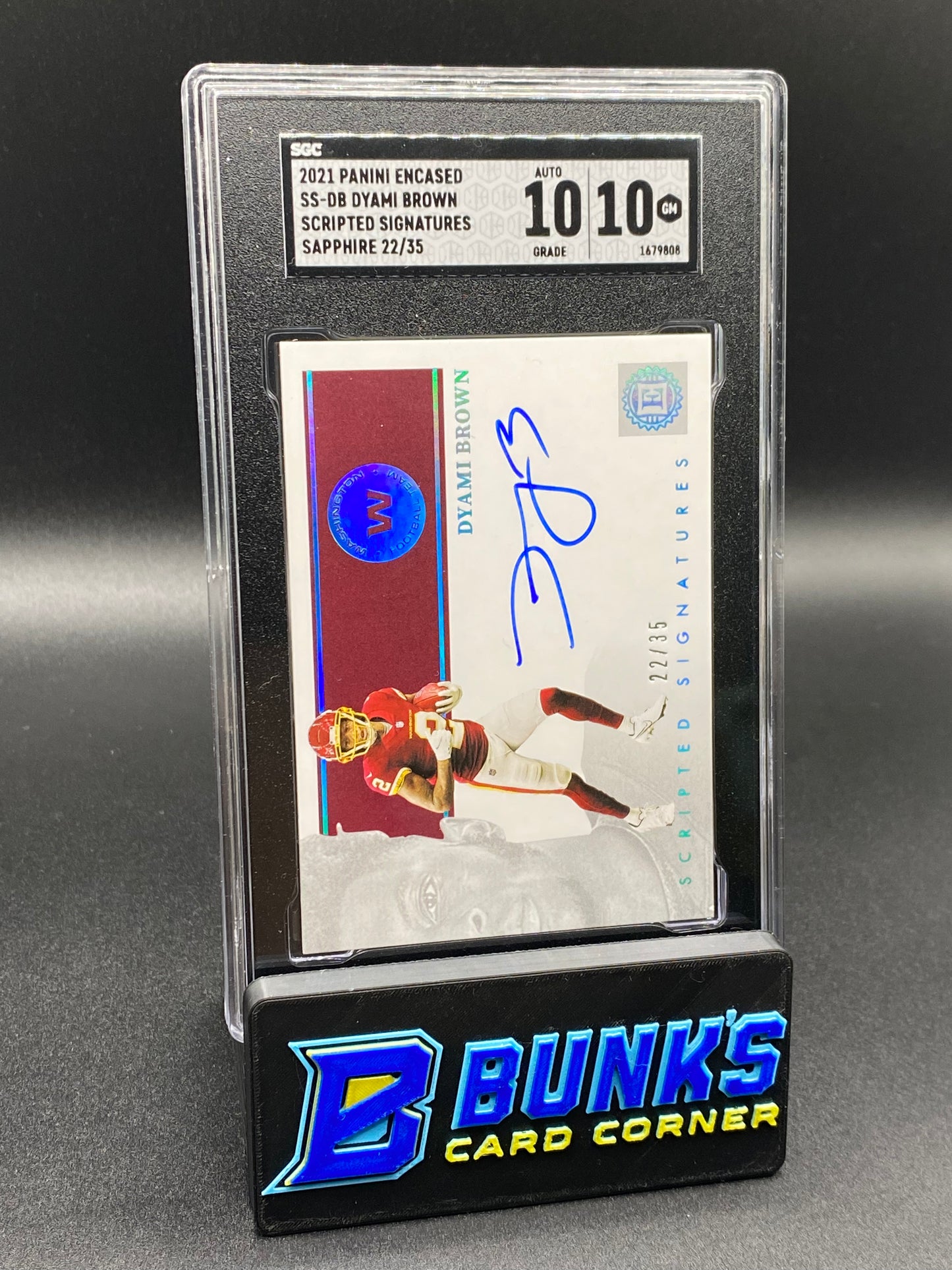 2021 Dyami Brown Scripted Sig. Sapphire SGC 10/10 (Box B61)