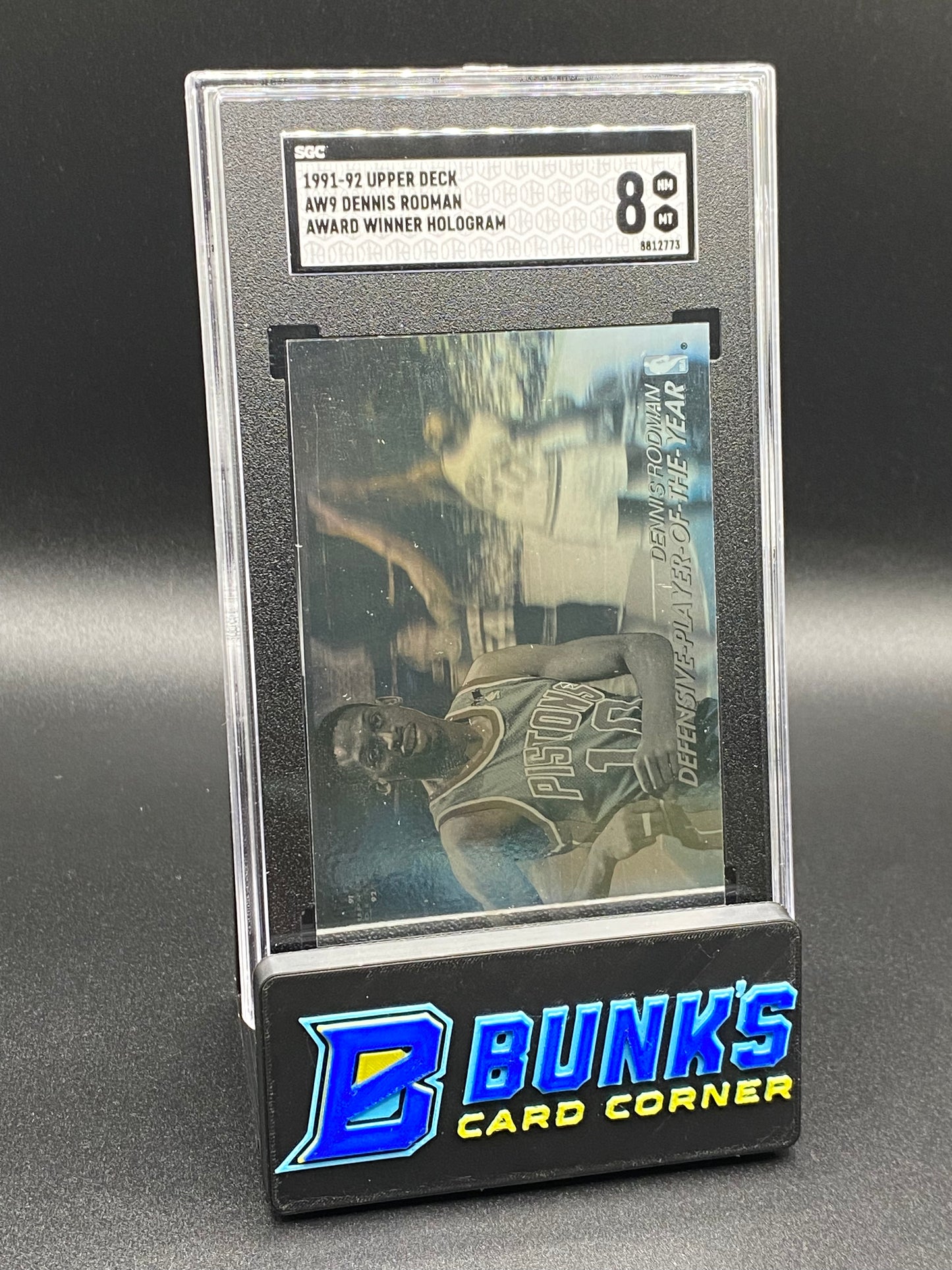1991-92 Dennis Rodman Award Winner Hologram SGC 8 (Box B62)